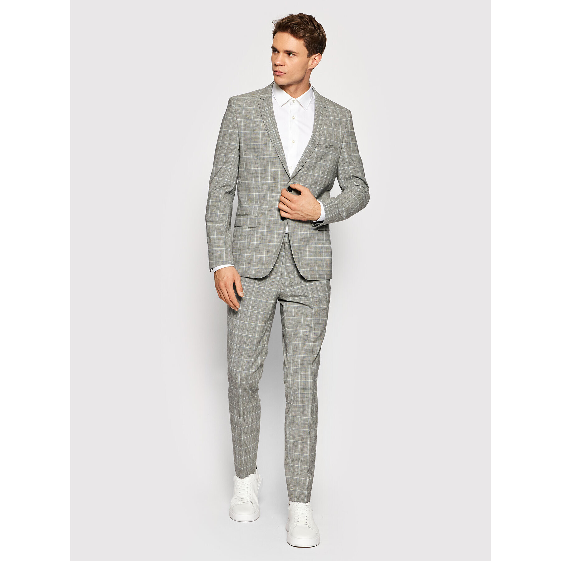 Hugo Öltöny Arti/Hesten212 50463741 Szürke Extra Slim Fit - Pepit.hu