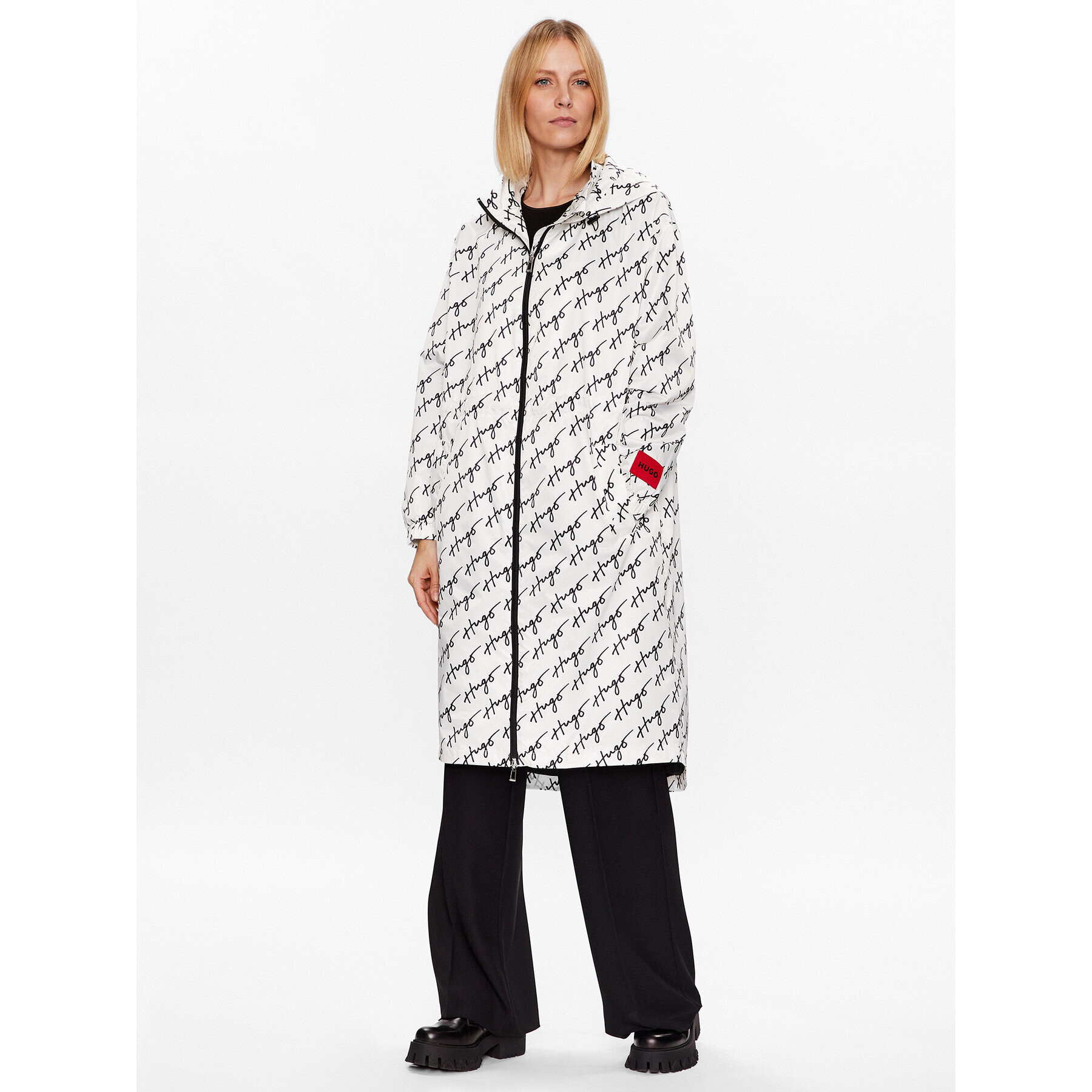 Hugo Parka Federica-1 50486358 Fehér Regular Fit - Pepit.hu