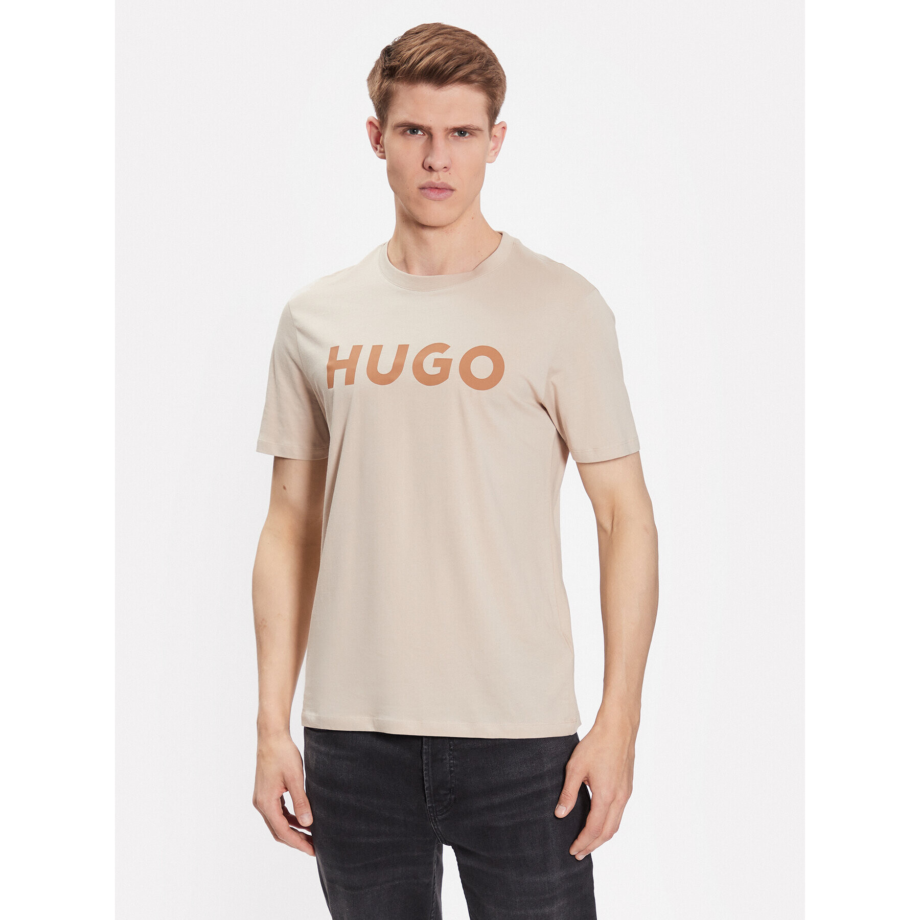 Hugo Póló 50467556 Bézs Regular Fit - Pepit.hu