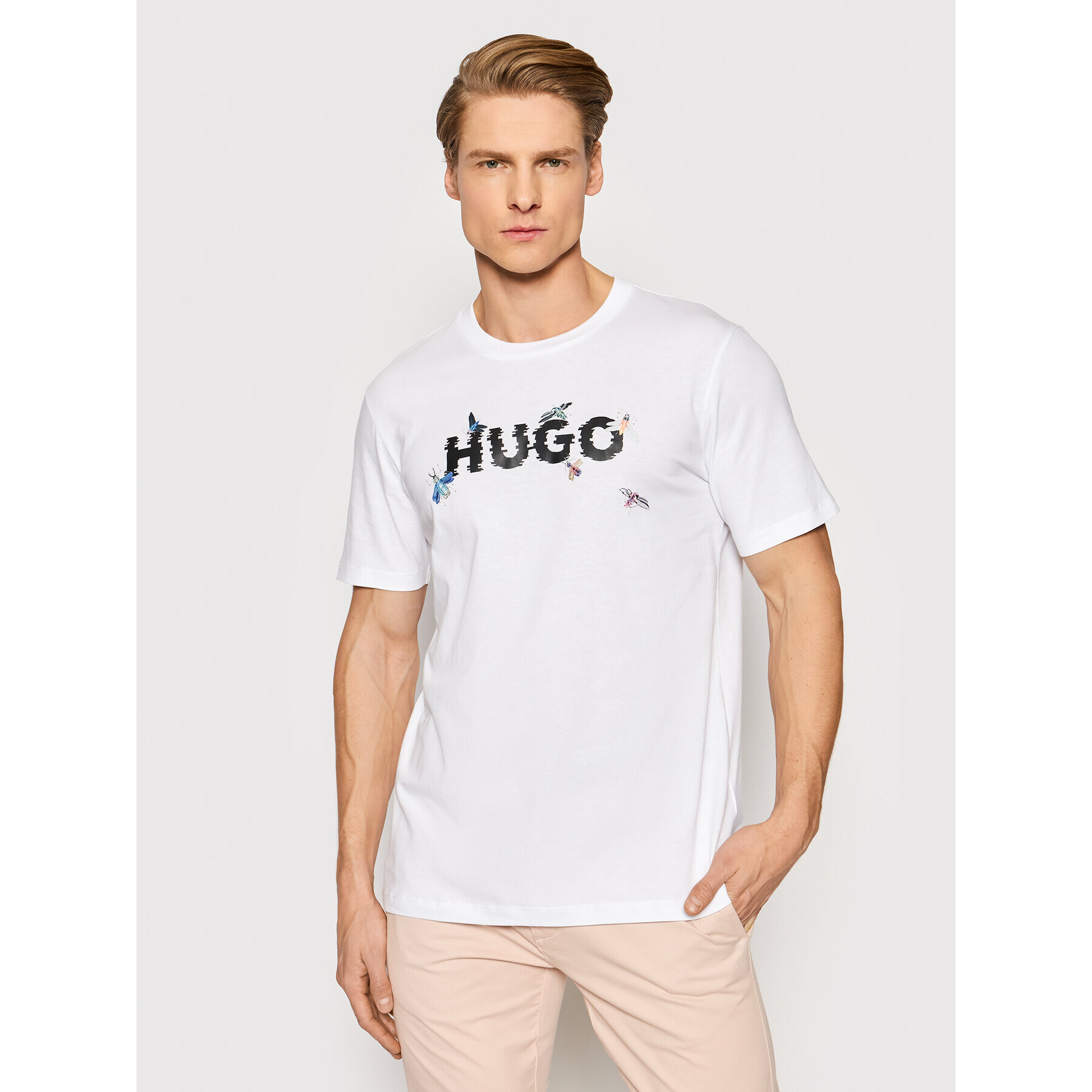 Hugo Póló Dulive_U222 50465930 Fehér Regular Fit - Pepit.hu