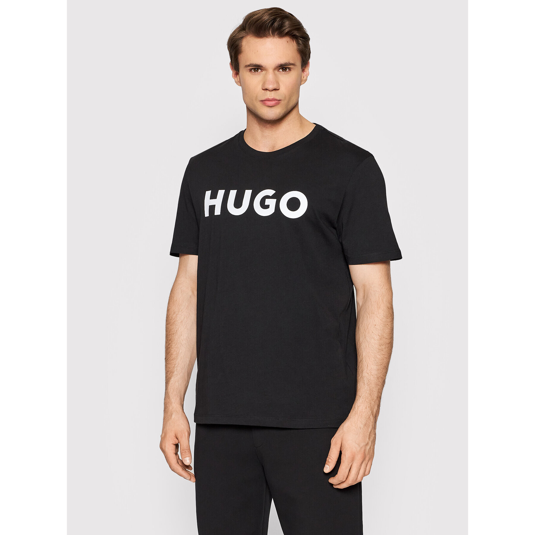 Hugo Póló Dulivio 50467556 Fekete Regular Fit - Pepit.hu