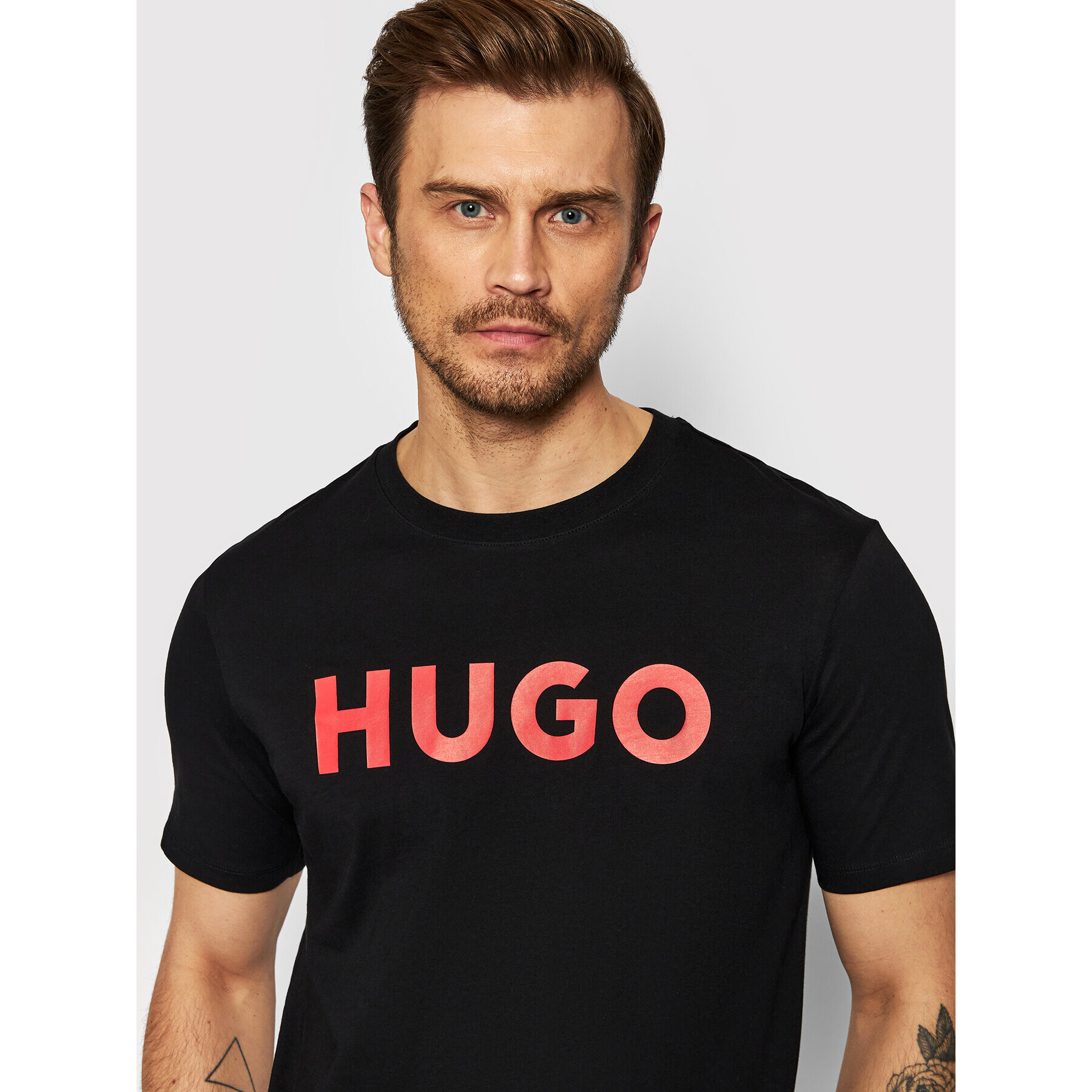 Hugo Póló Dulivio 50467556 Fekete Regular Fit - Pepit.hu