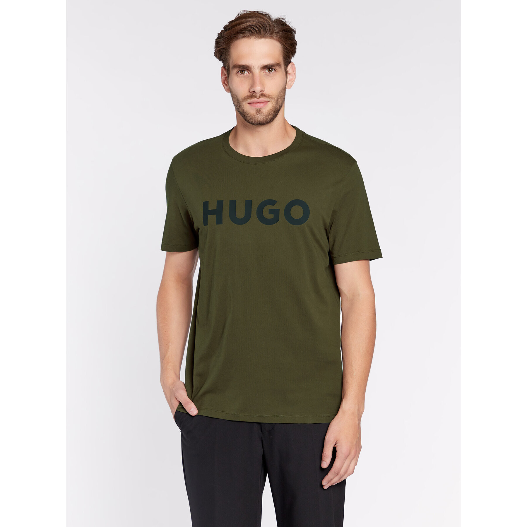 Hugo Póló Dulivio 50467556 Zöld Regular Fit - Pepit.hu