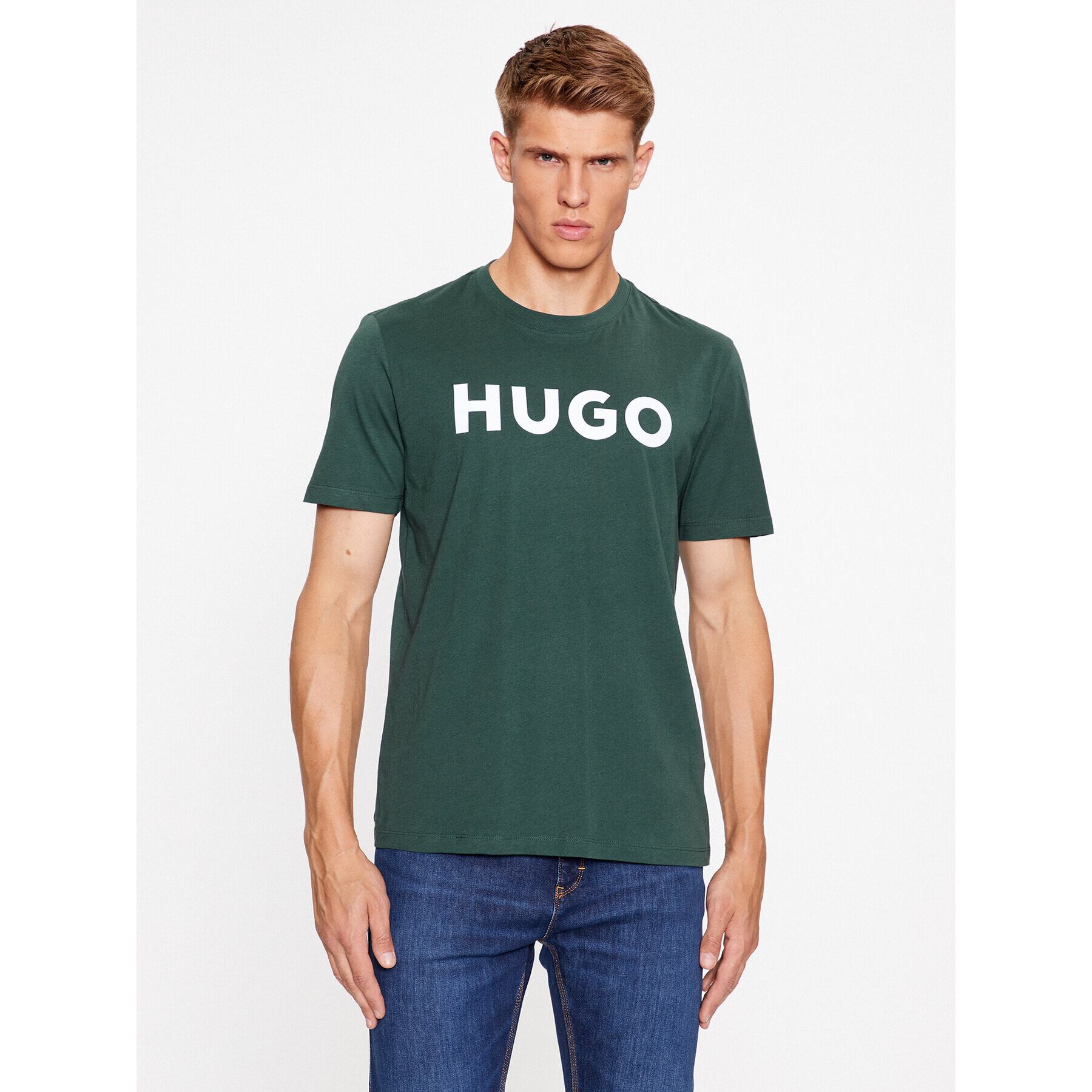 Hugo Póló Dulivio 50467556 Zöld Regular Fit - Pepit.hu