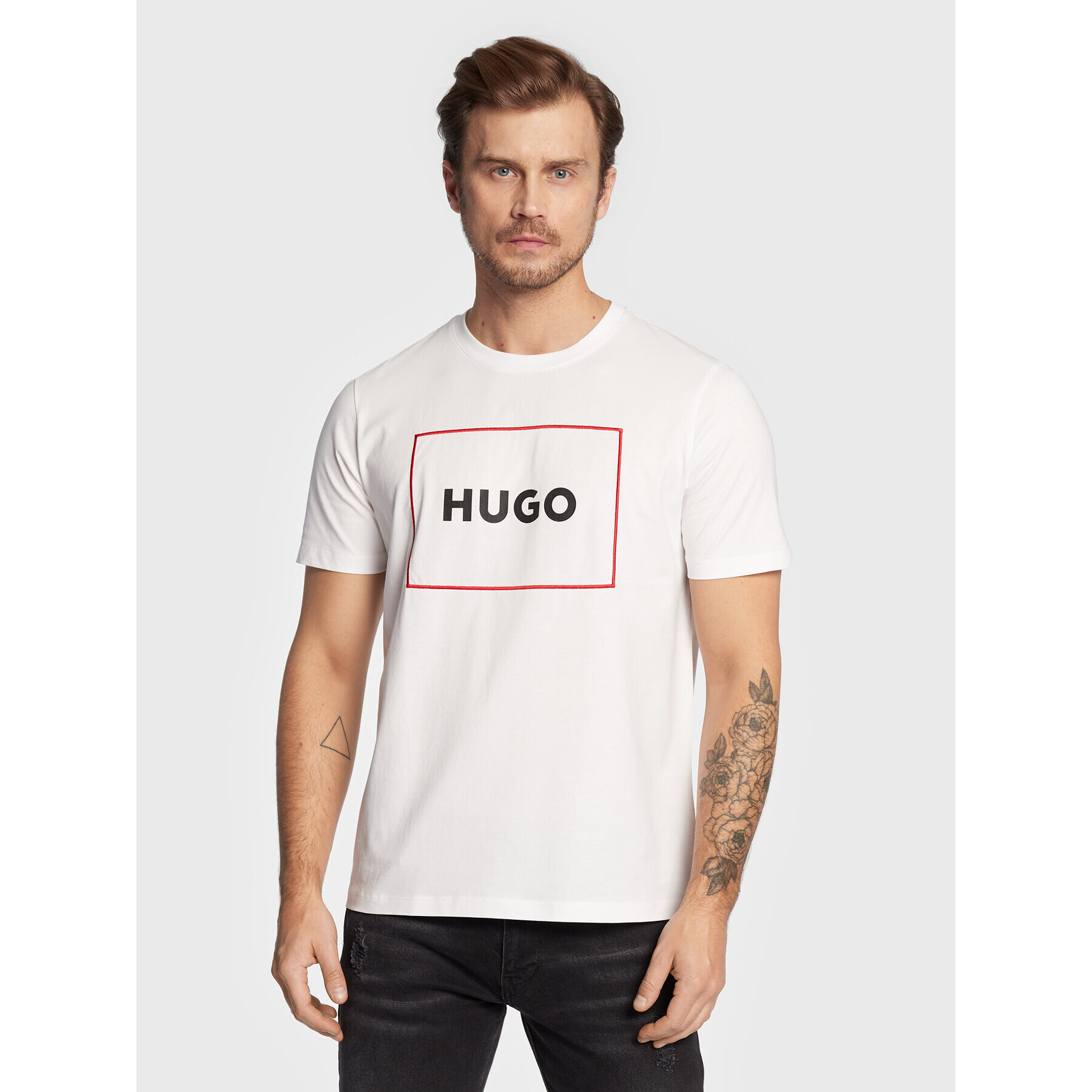 Hugo Póló Dumex 50475330 Fehér Regular Fit - Pepit.hu