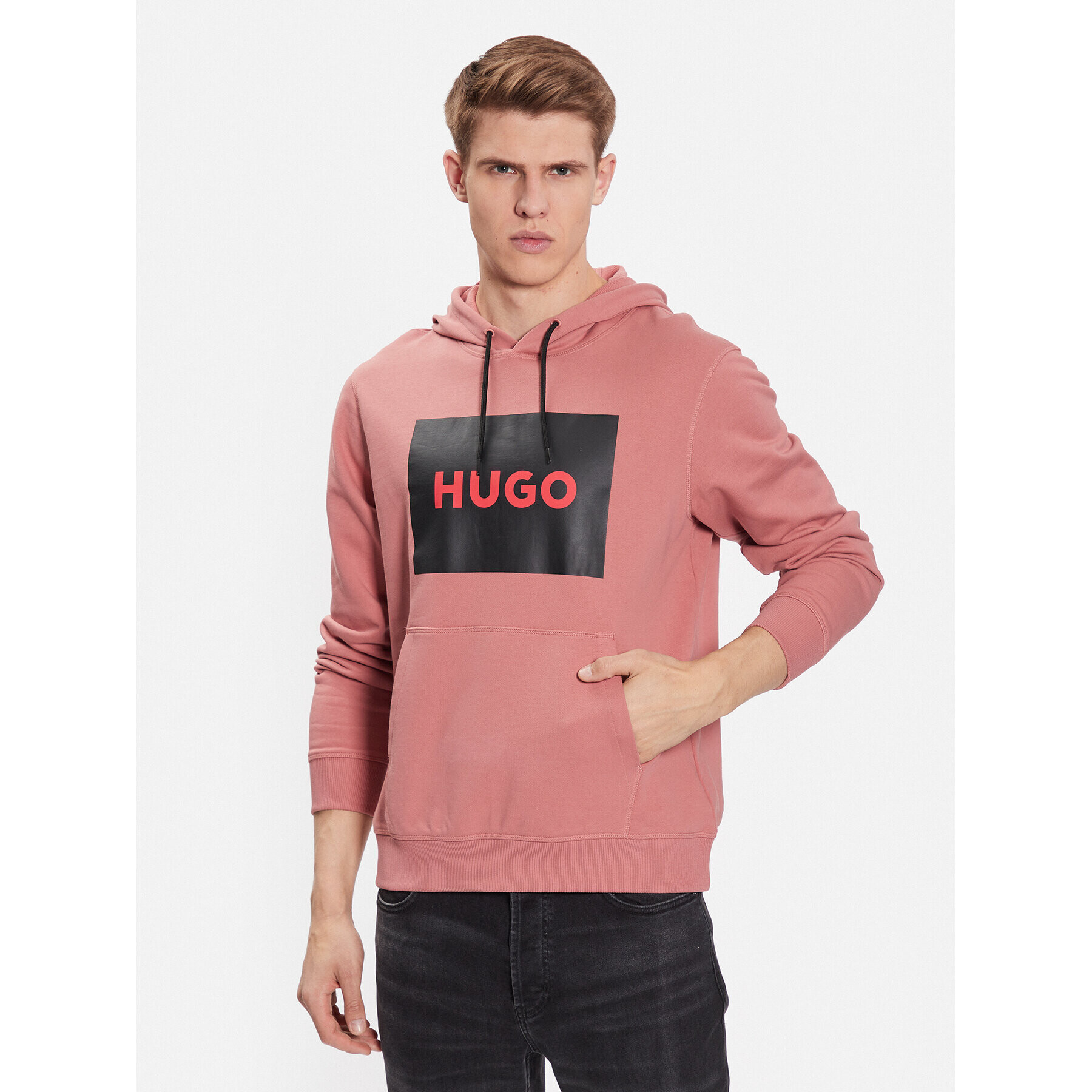 Hugo Pulóver Duratschi223 50473168 Rózsaszín Regular Fit - Pepit.hu