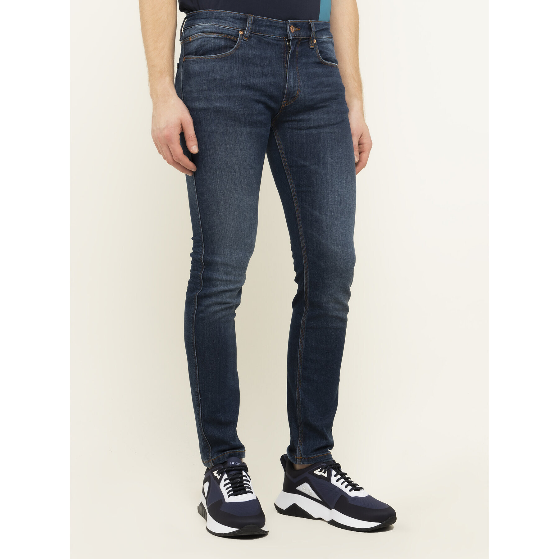 Hugo Skinny Fit Farmer 50415313 Sötétkék Skinny Fit - Pepit.hu