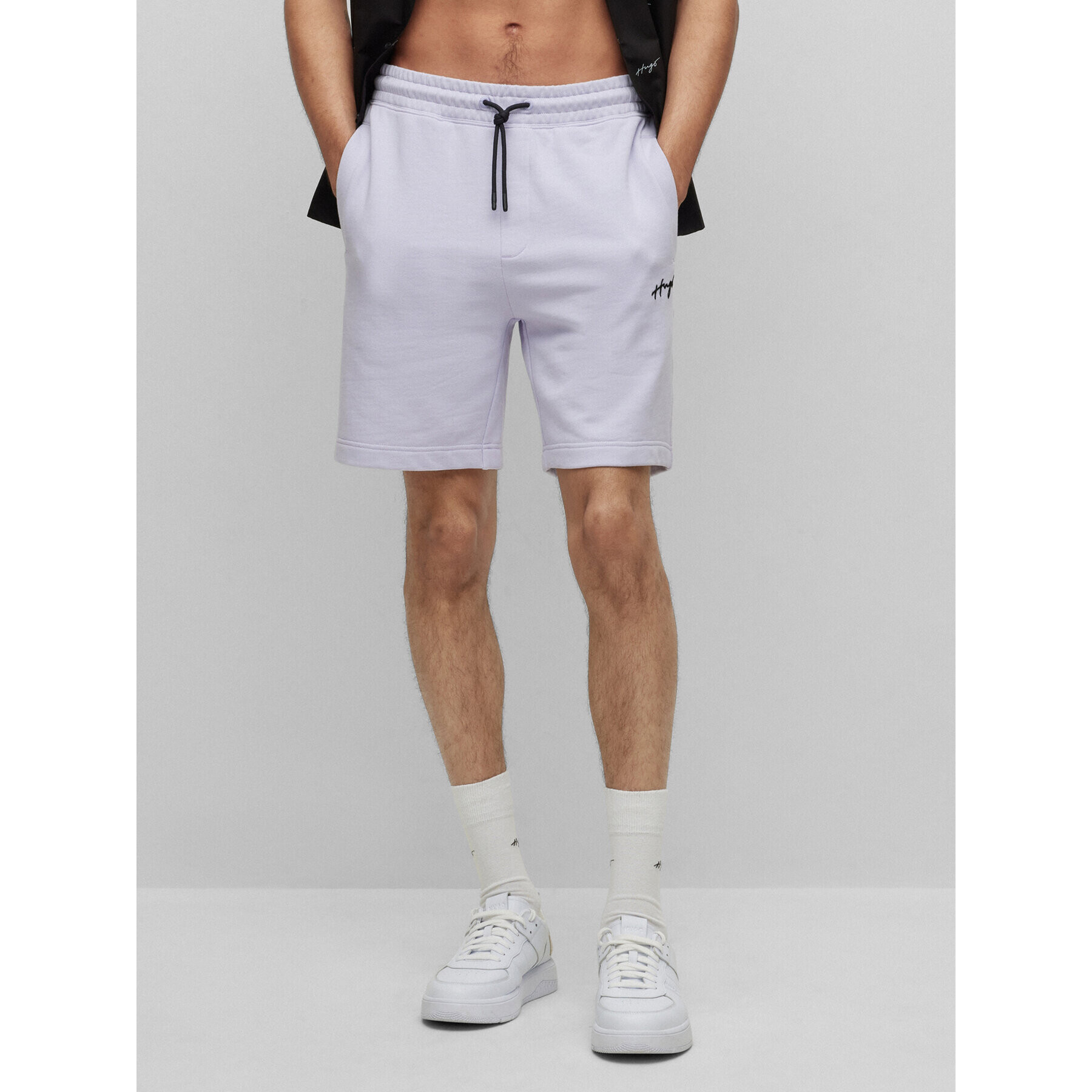 Hugo Sport rövidnadrág Dampinas 50486438 Lila Relaxed Fit - Pepit.hu