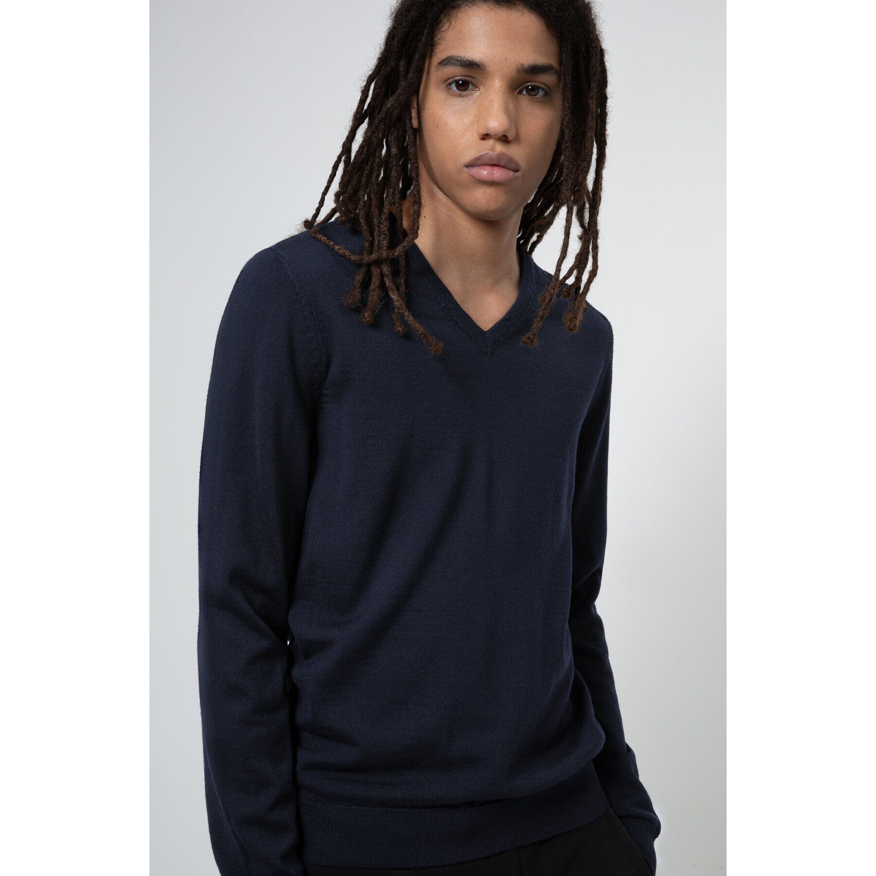 Hugo Sweater San Bernardo 2 50435680 Sötétkék Slim Fit - Pepit.hu