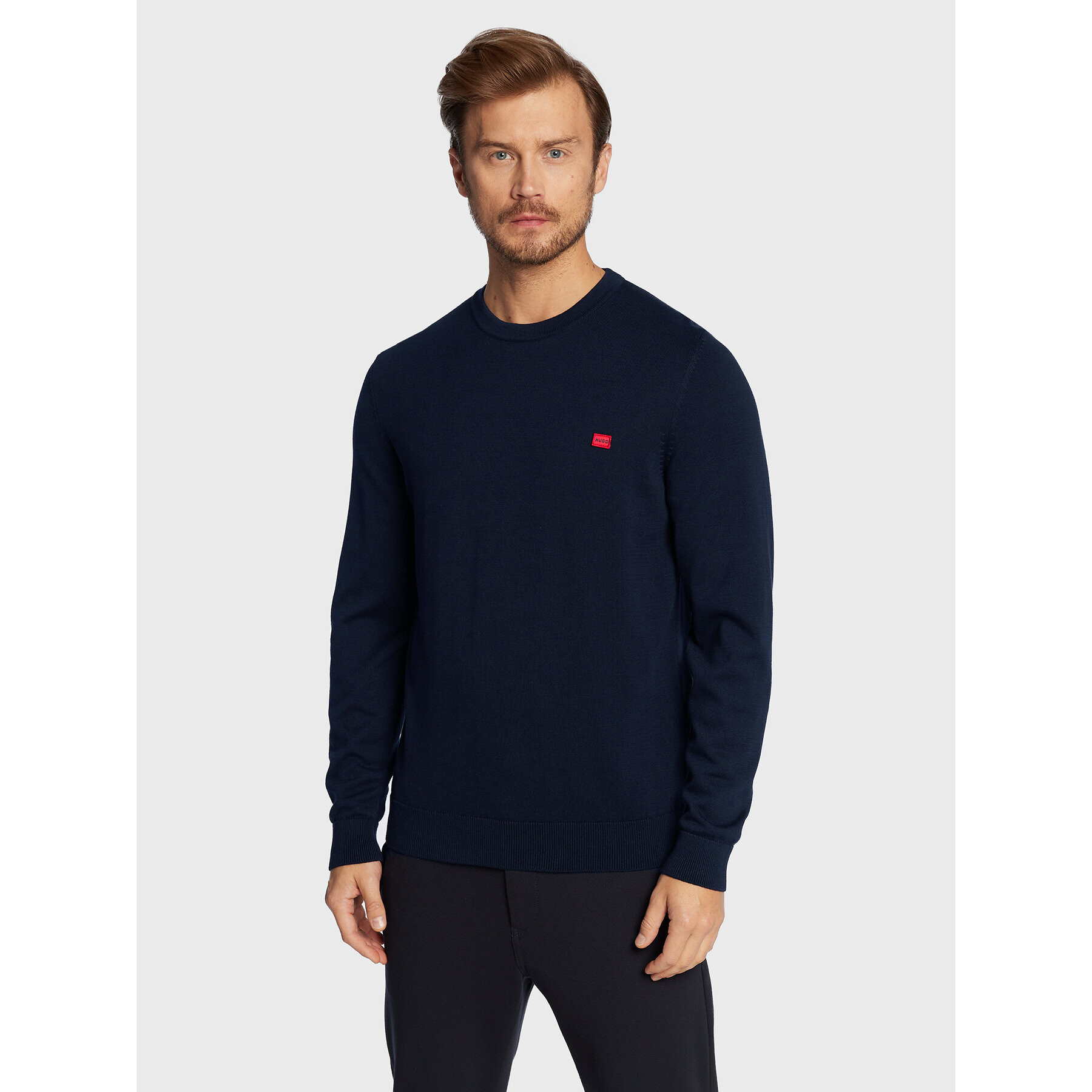 Hugo Sweater San Cassius-C1 50475083 Sötétkék Regular Fit - Pepit.hu