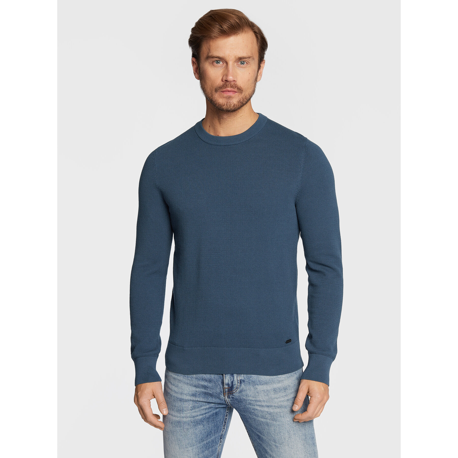 Hugo Sweater San Clemens-Cs 50474178 Sötétkék Regular Fit - Pepit.hu