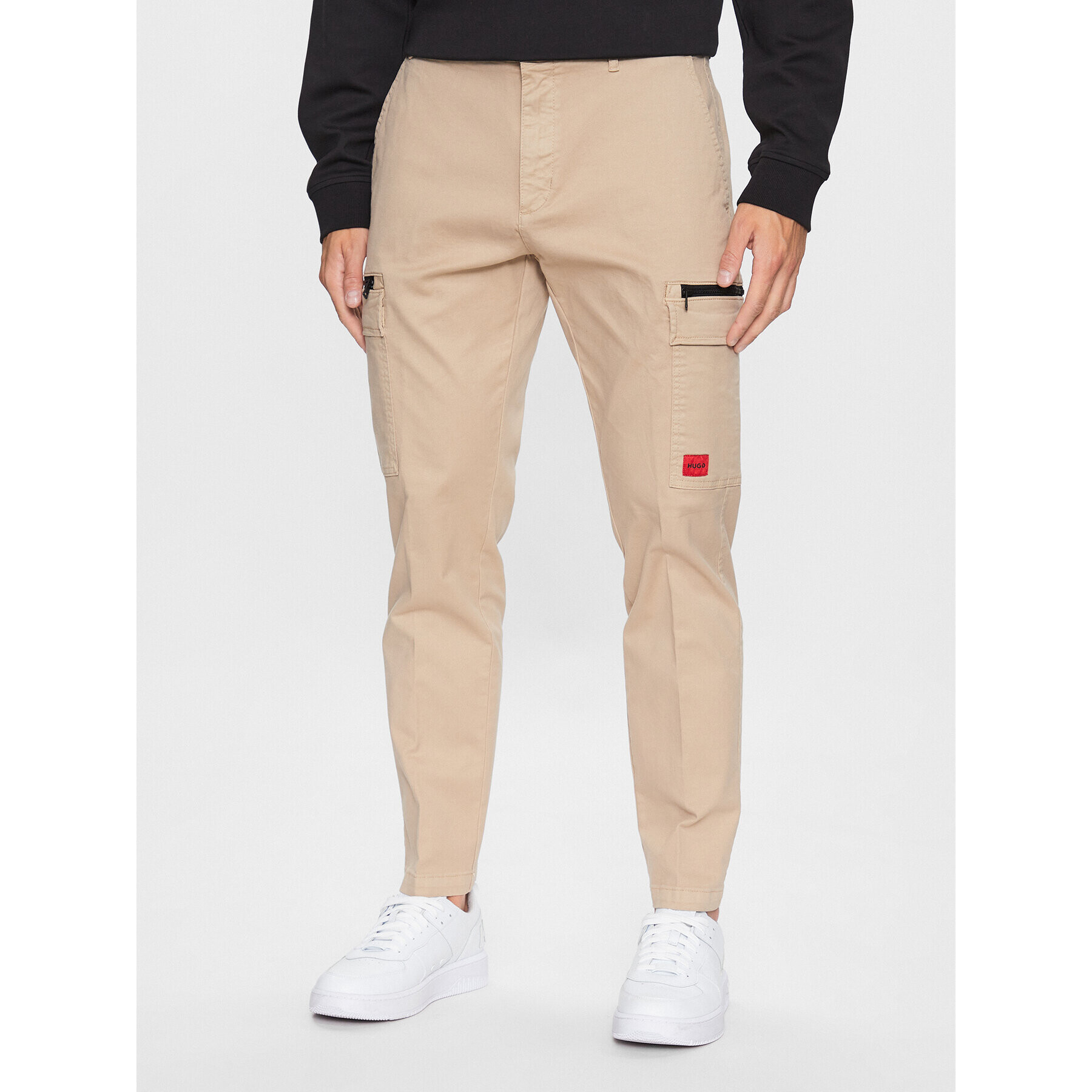 Hugo Szövet nadrág 50484022 Bézs Slim Fit - Pepit.hu