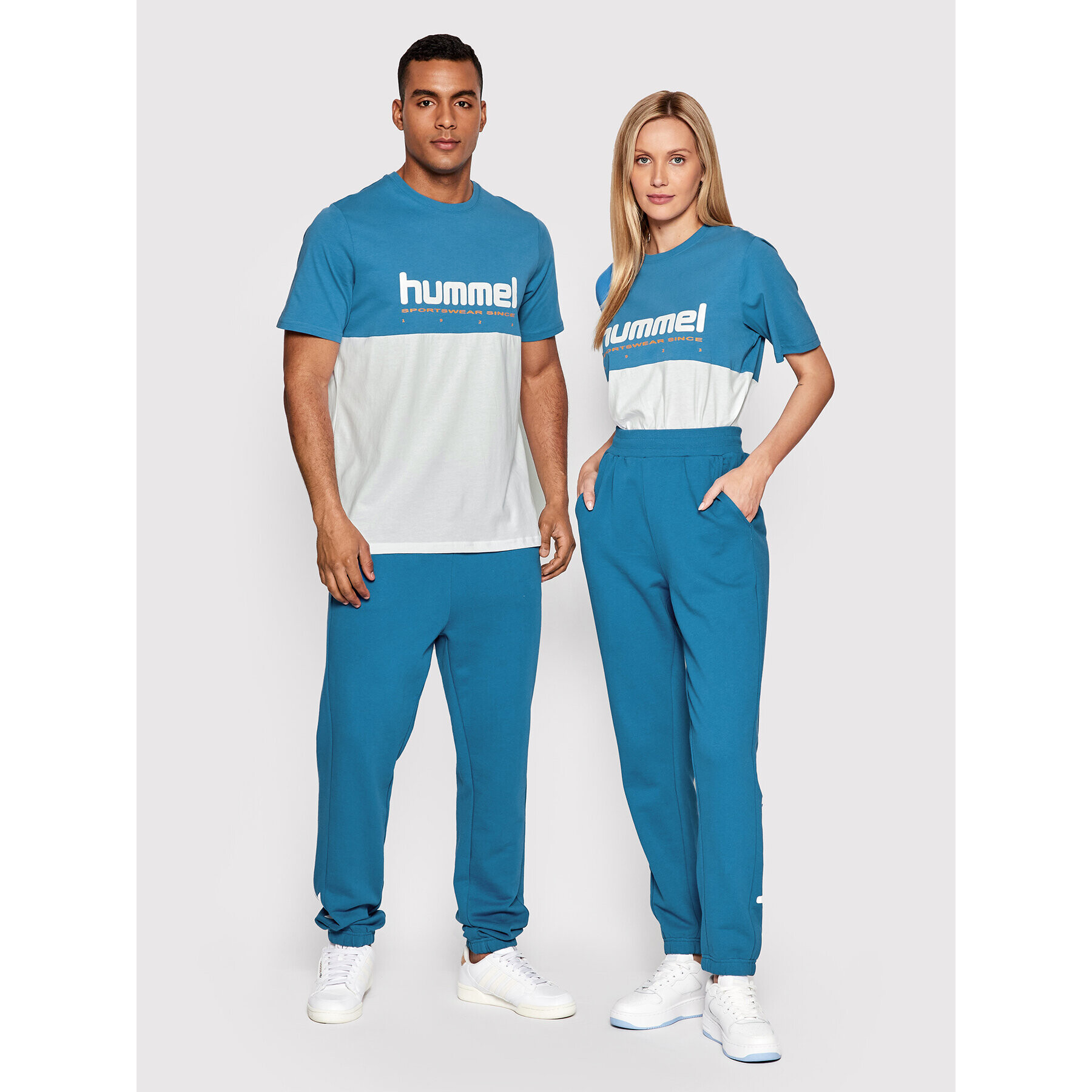 Hummel Póló Unisex Legacy Manfred 213716 Kék Regular Fit - Pepit.hu