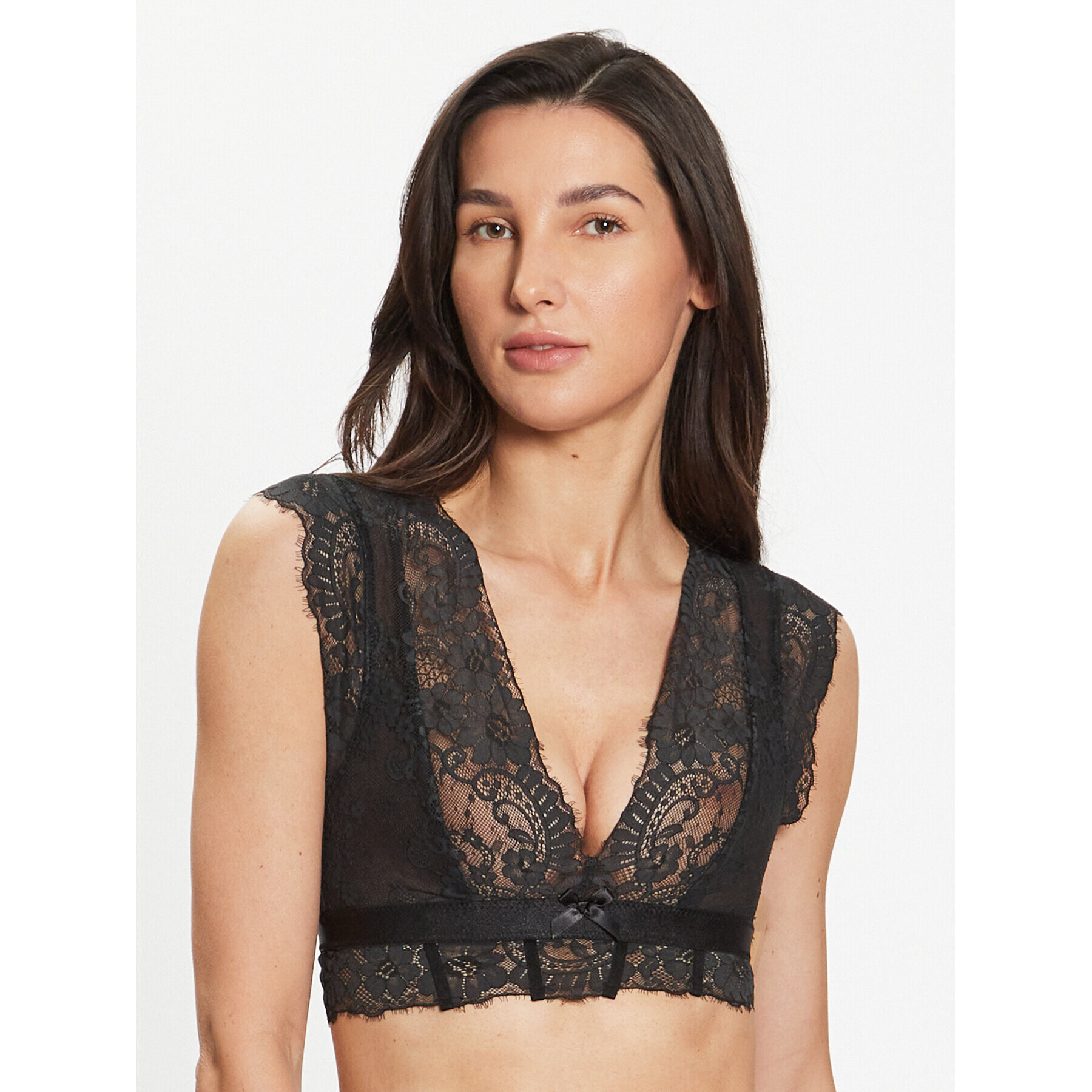 Hunkemöller Bralette melltartó Catrin 202215 Fekete - Pepit.hu