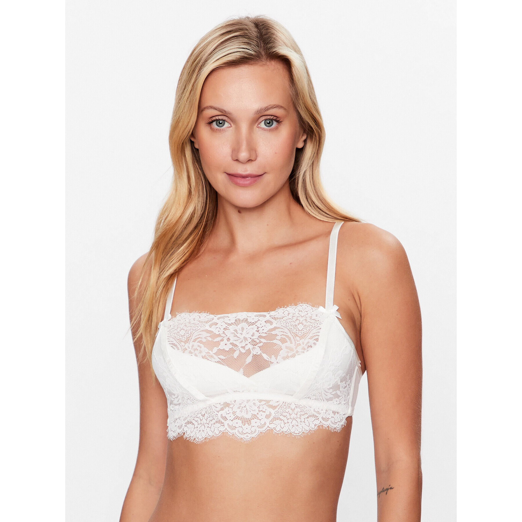 Hunkemöller Bralette melltartó Chlo 202239 Fehér - Pepit.hu