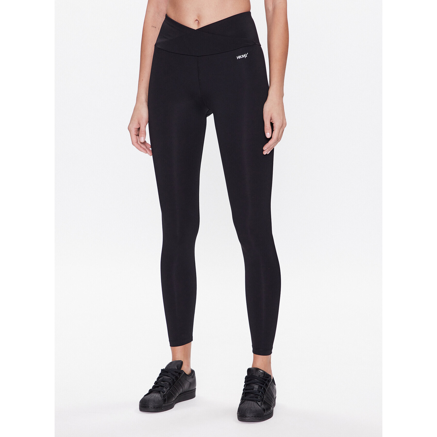 Hunkemöller Leggings Cross Front 201509 Fekete Slim Fit - Pepit.hu