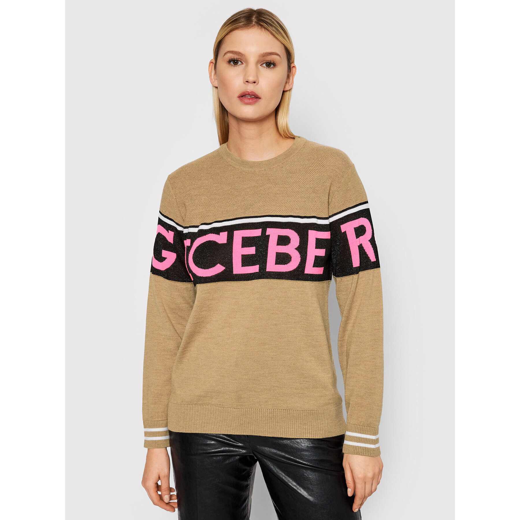 Iceberg Sweater 21II2P0A00170101922 Barna Regular Fit - Pepit.hu