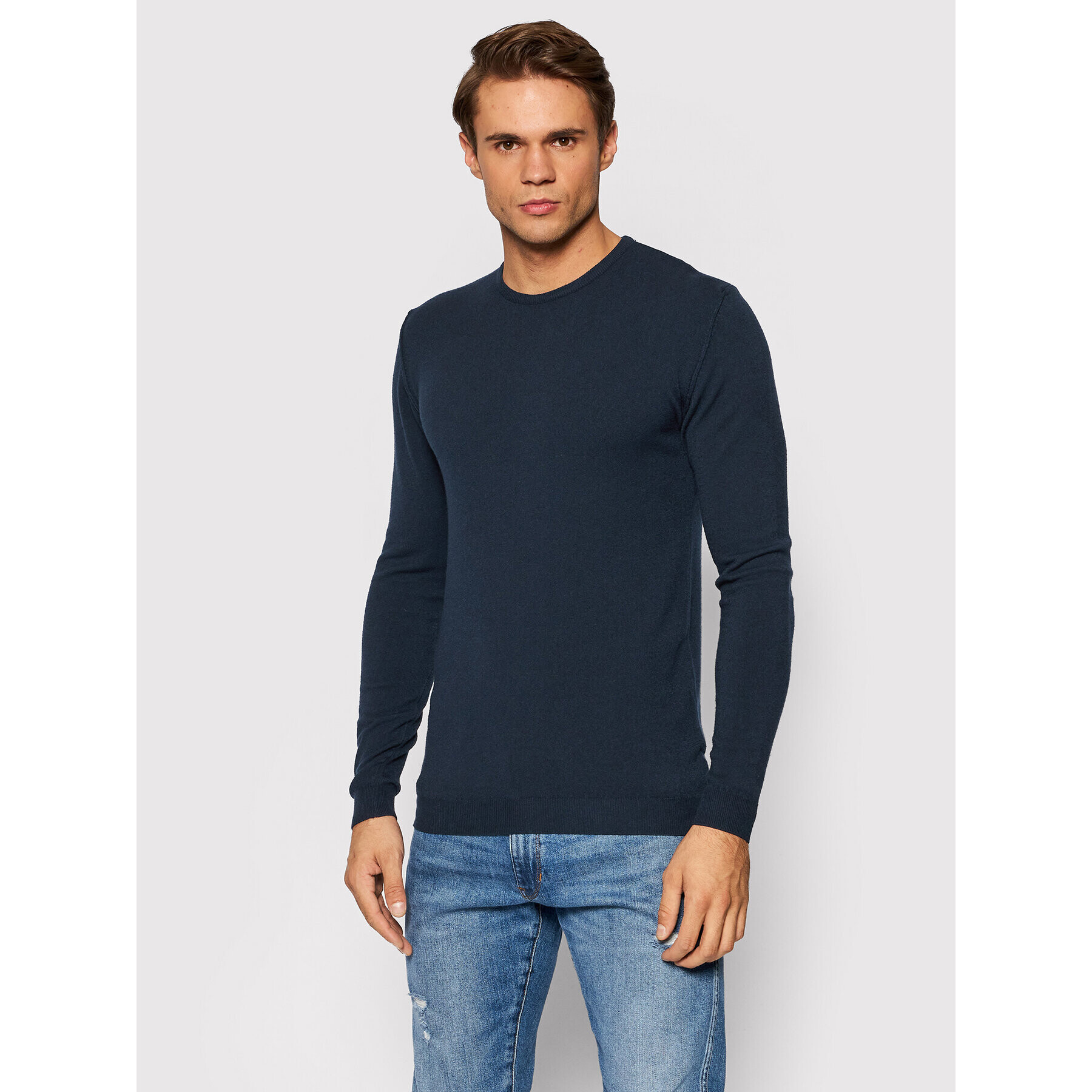 Imperial Sweater M553B835 Sötétkék Regular Fit - Pepit.hu