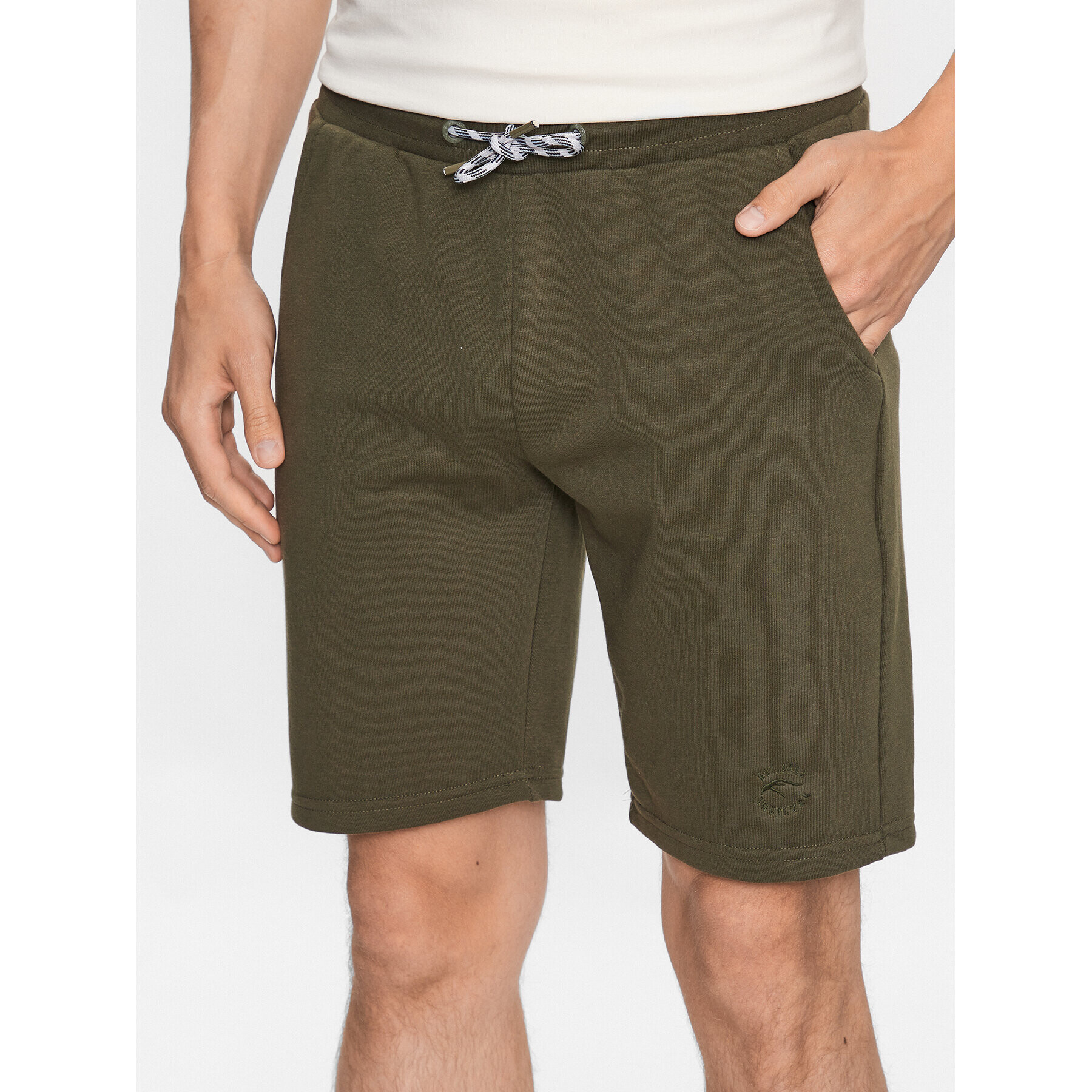 INDICODE Szövet rövidnadrág Brennan 70-442 Khaki Regular Fit - Pepit.hu