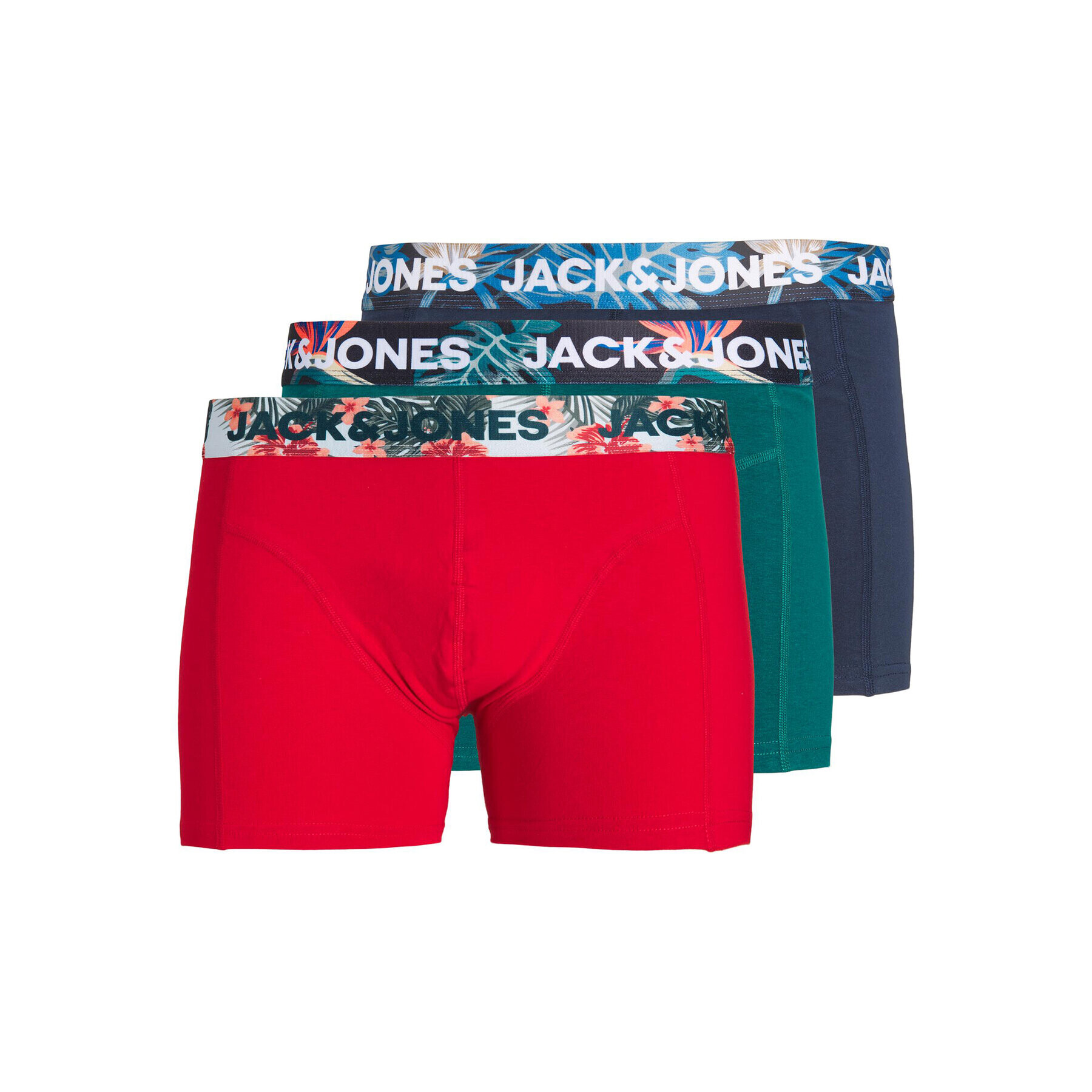 Jack&Jones 3 darab boxer 12224868 Piros - Pepit.hu