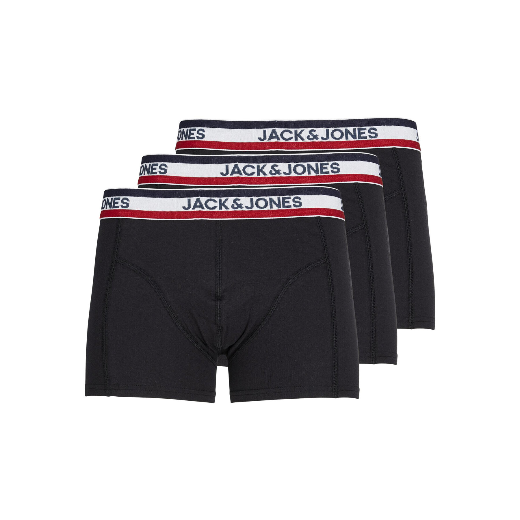 Jack&Jones 3 darab boxer Tape 12230639 Fekete - Pepit.hu