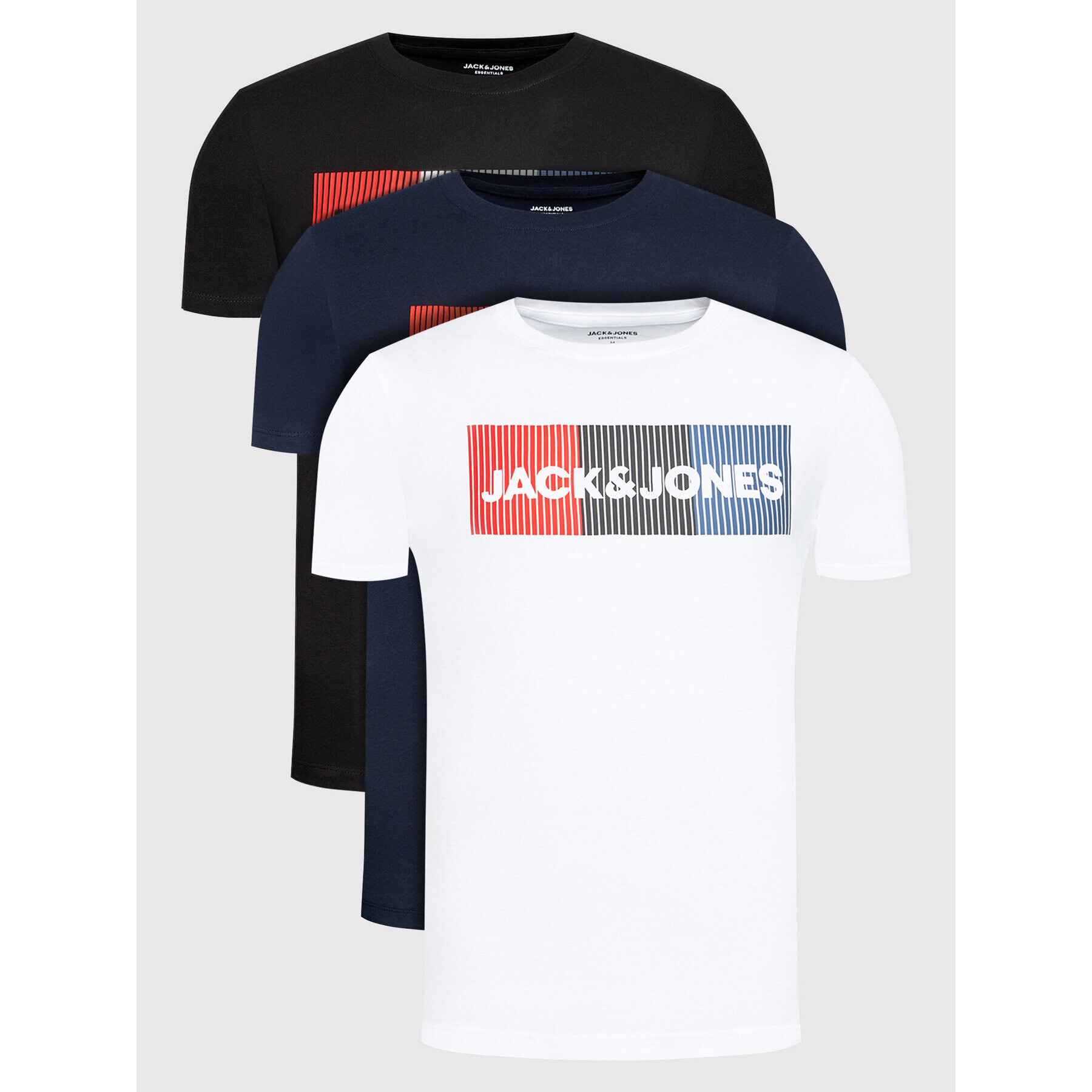 Jack&Jones 3 db póló Corp 12191762 Színes Regular Fit - Pepit.hu