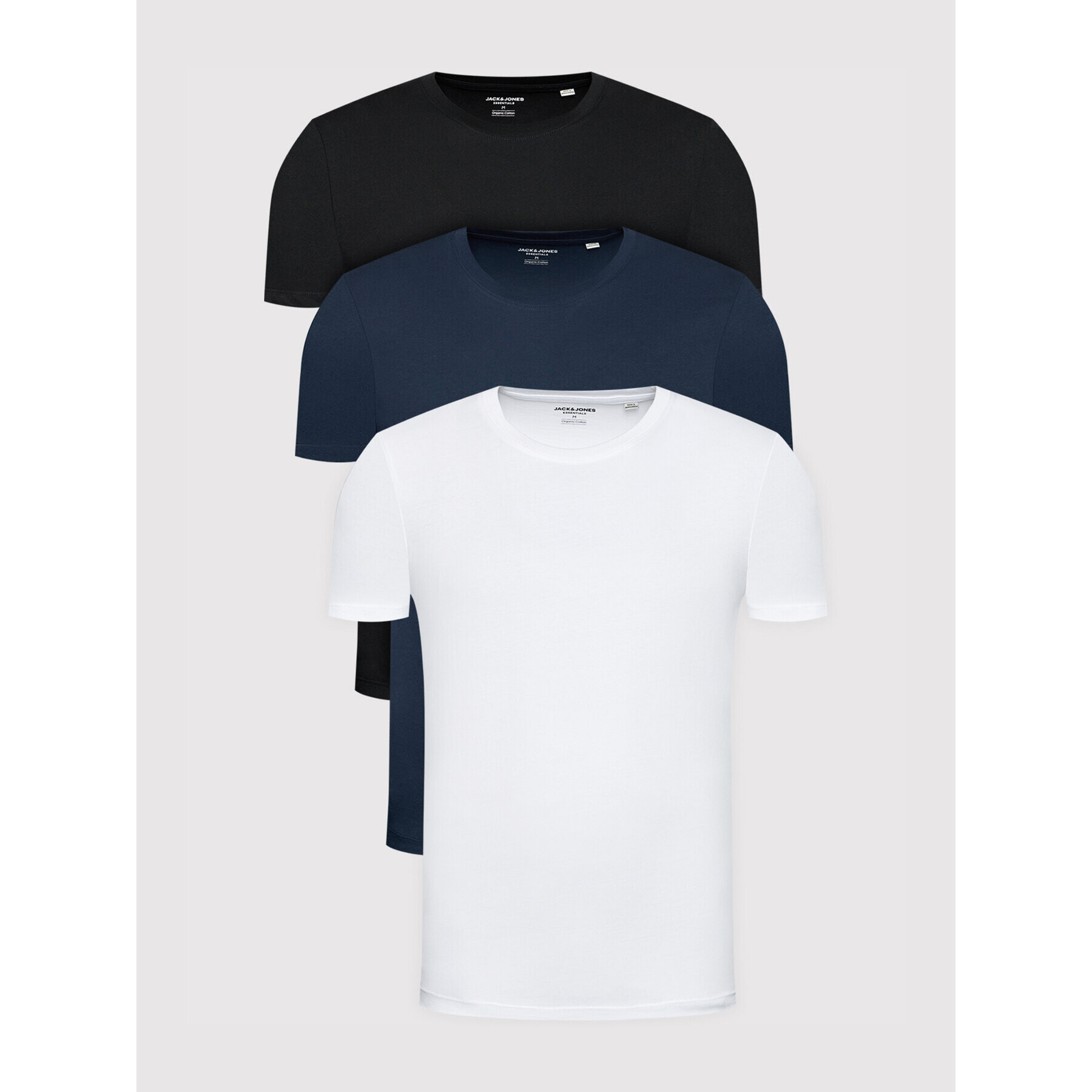 Jack&Jones 3 db póló Organic Basic 12191759 Színes Regular Fit - Pepit.hu