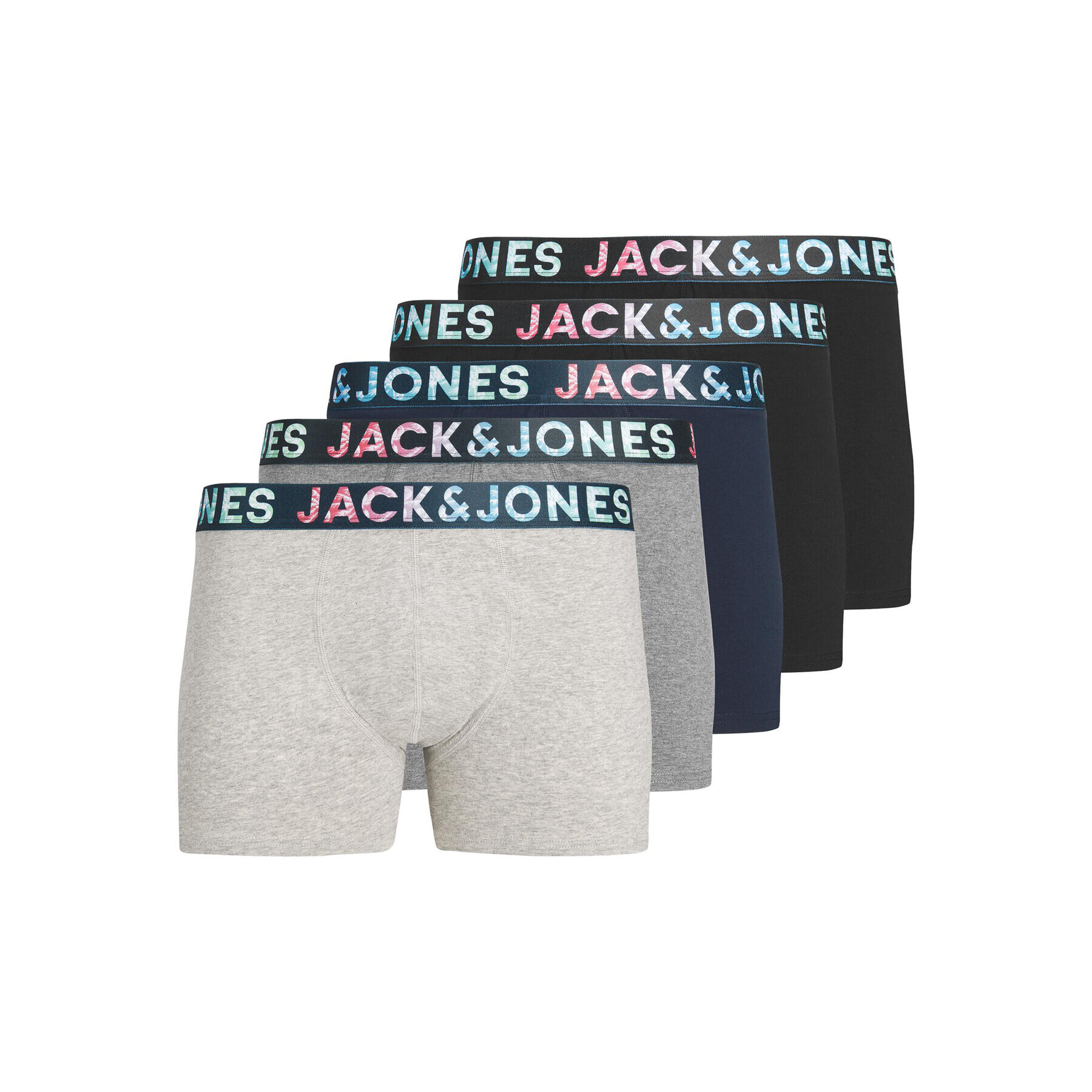 Jack&Jones 5 darab boxer Tampa 12233489 Színes - Pepit.hu