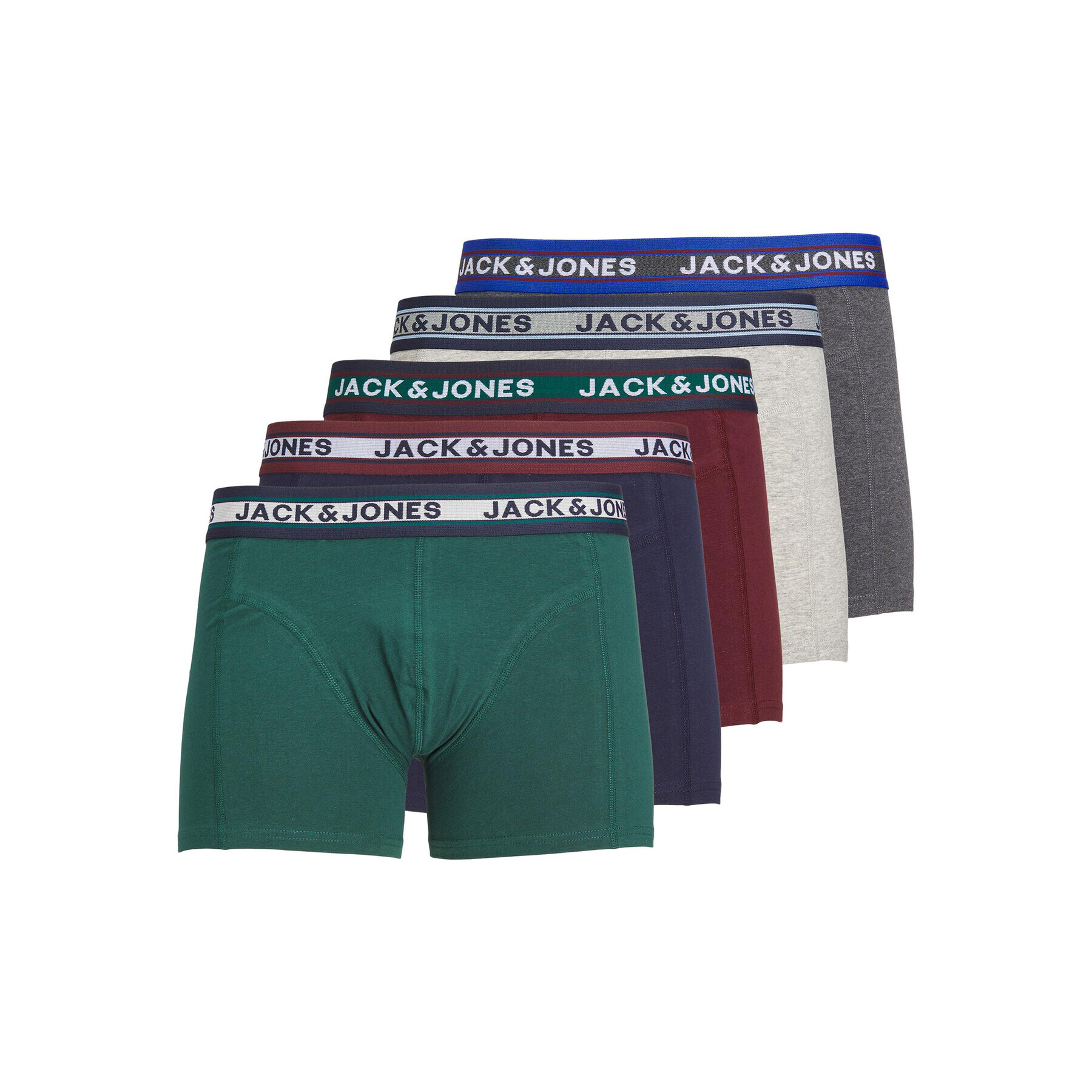 Jack&Jones 5 darab boxer Oliver 12242050 Színes - Pepit.hu