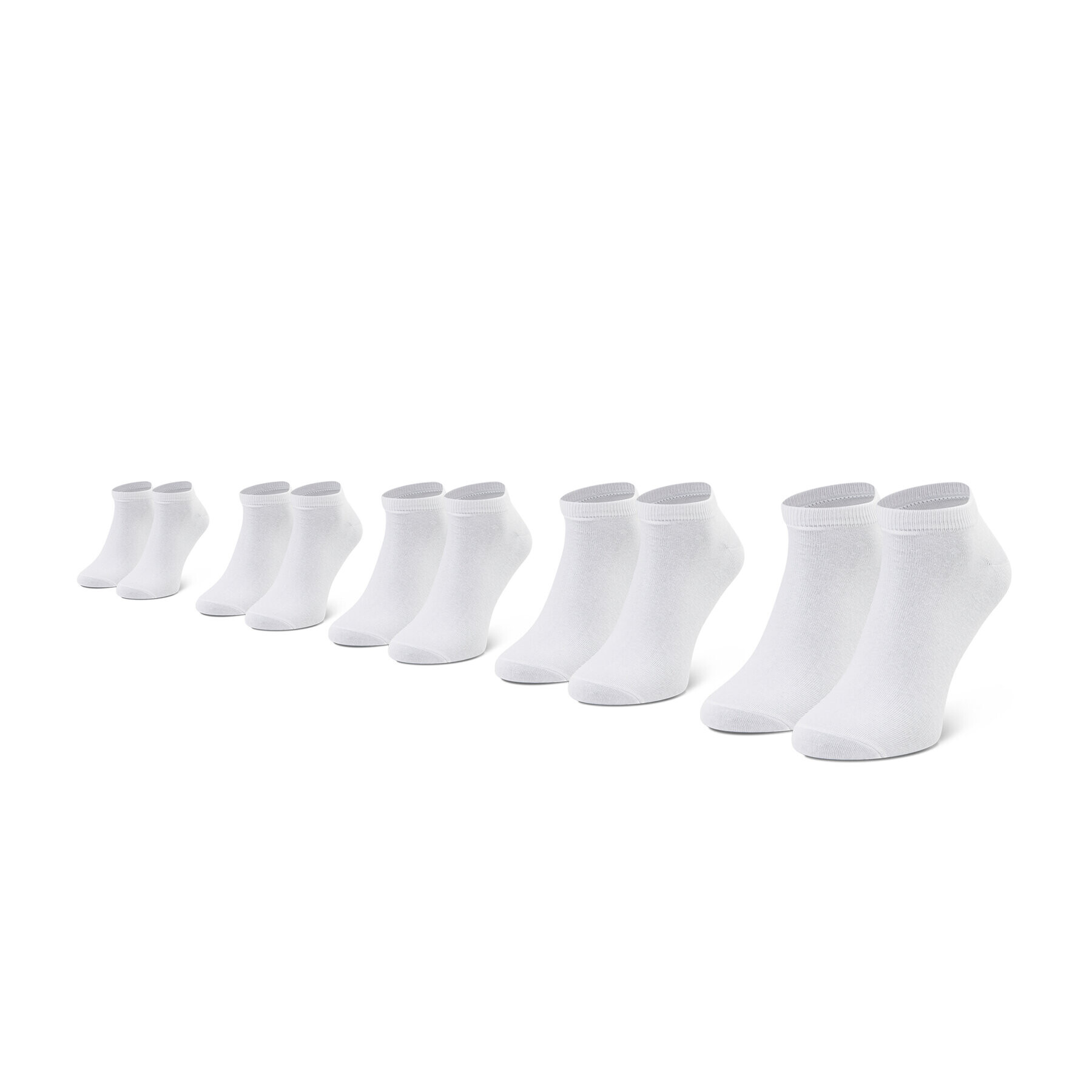 Jack&Jones 5 pár férfi bokazokni Jacdongo Socks 5 Pack Noos 12120278 Fehér - Pepit.hu