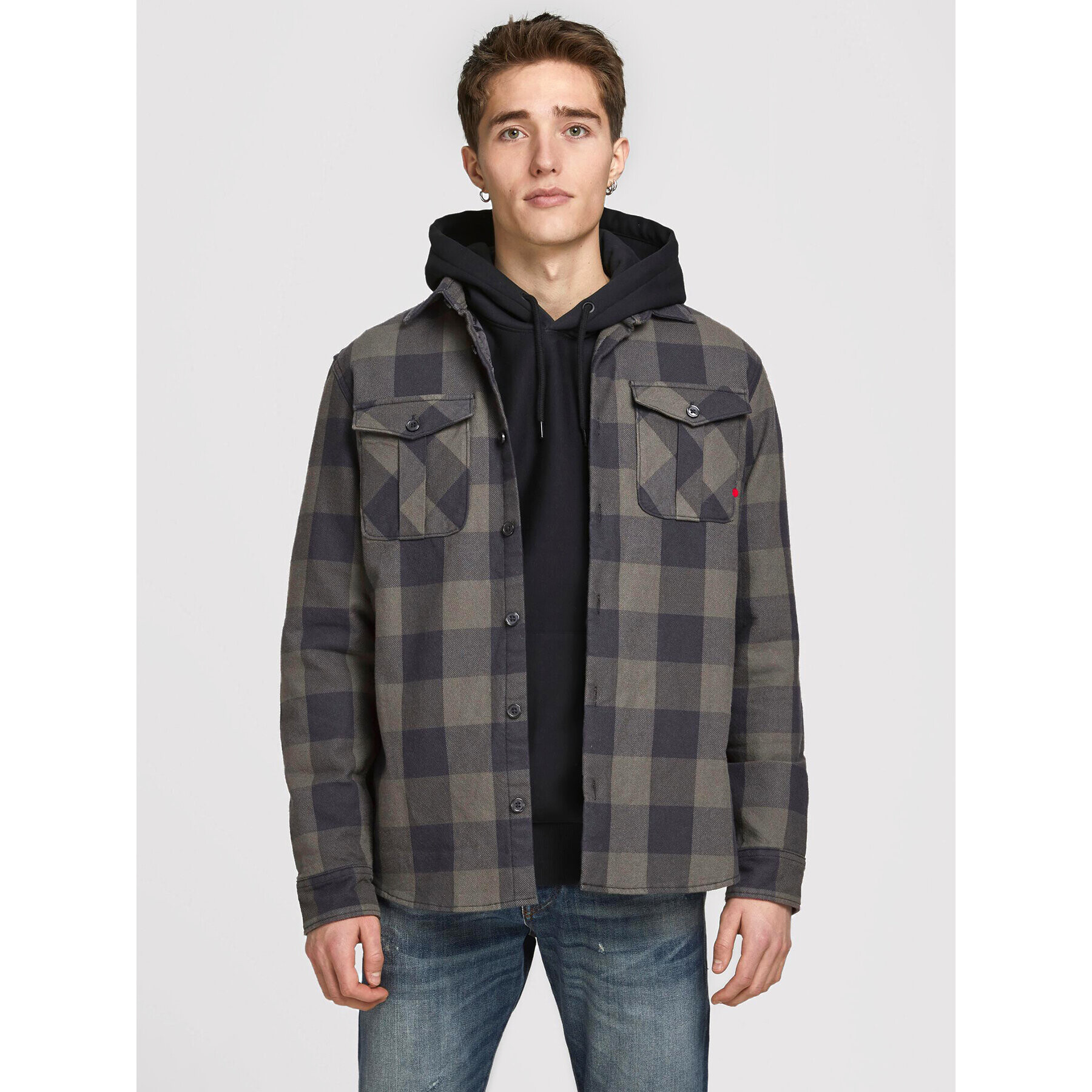 Jack&Jones Átmeneti kabát Banes 12173938 Zöld Regular Fit - Pepit.hu