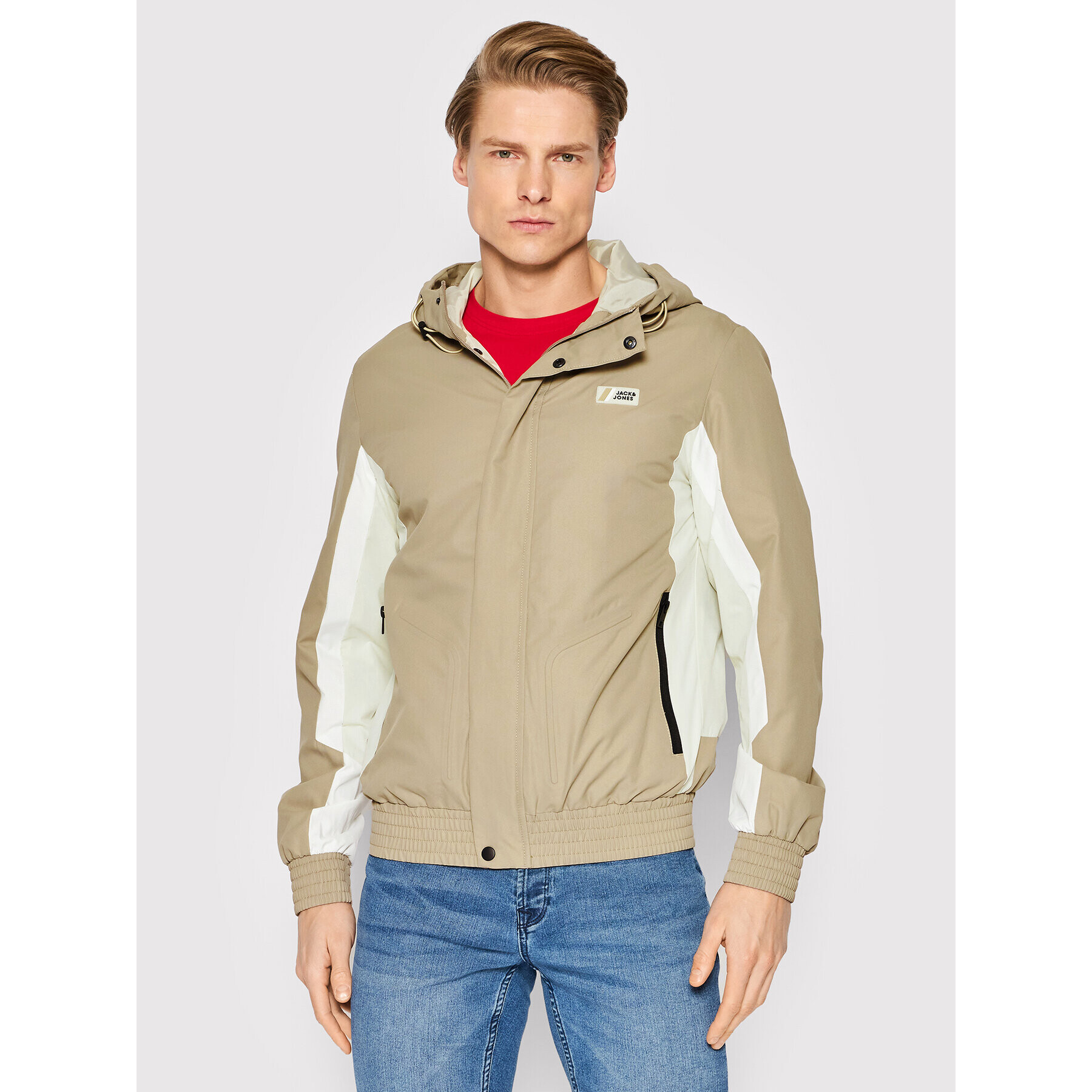 Jack&Jones Átmeneti kabát Jakob Light 12205621 Bézs Regular Fit - Pepit.hu