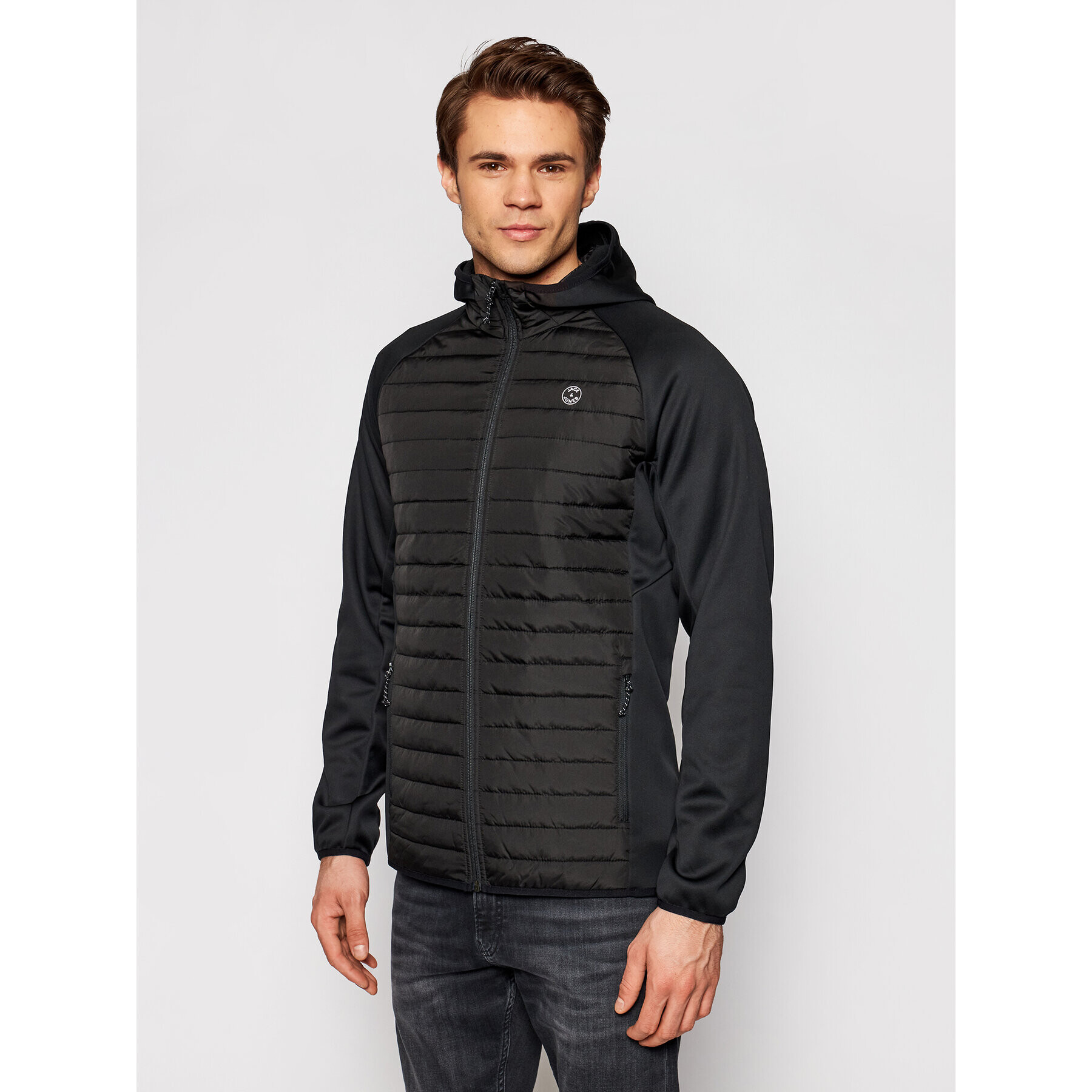 Jack&Jones Átmeneti kabát Multi Quilted 12182242 Fekete Regular Fit - Pepit.hu