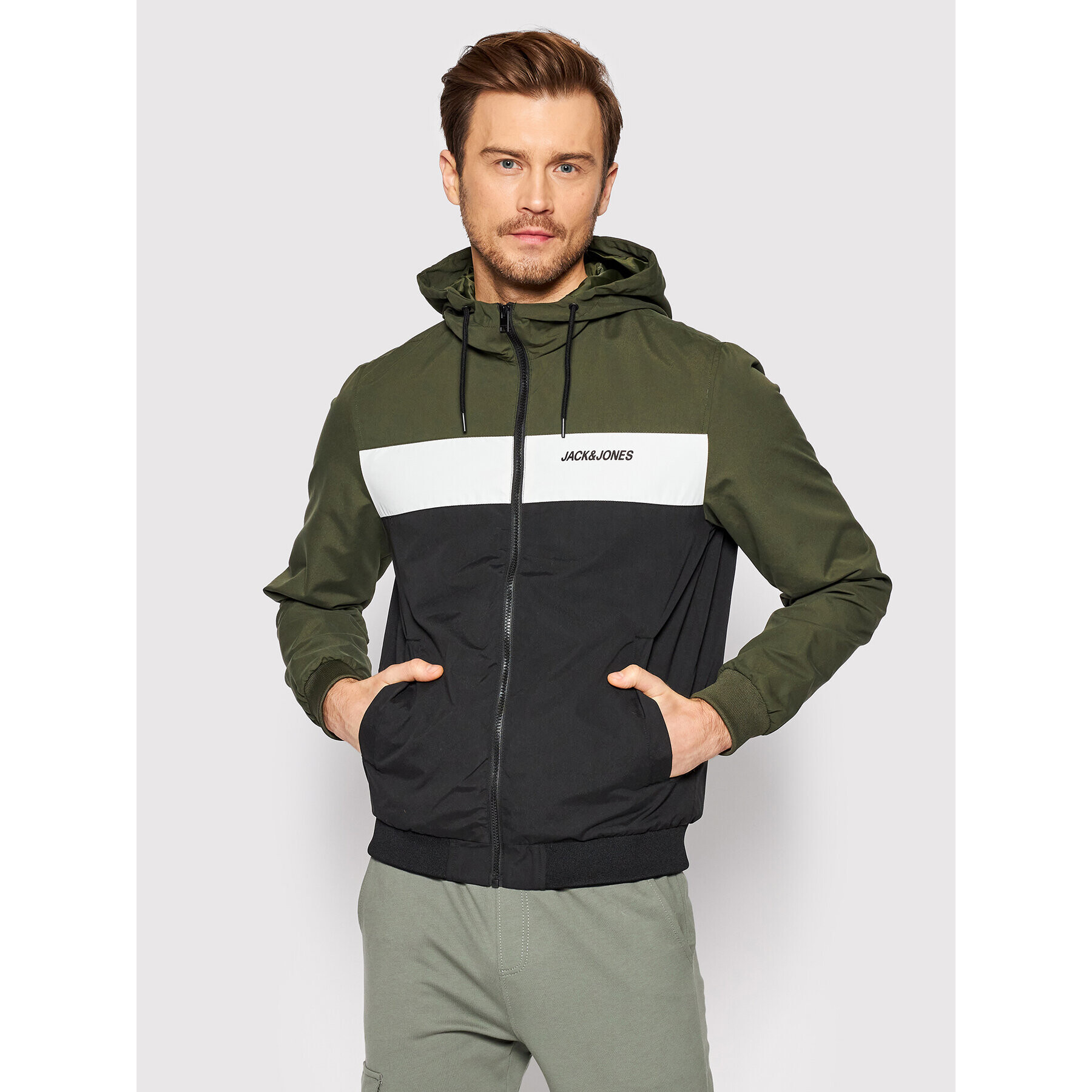 Jack&Jones Átmeneti kabát Rush 12200208 Zöld Regular Fit - Pepit.hu