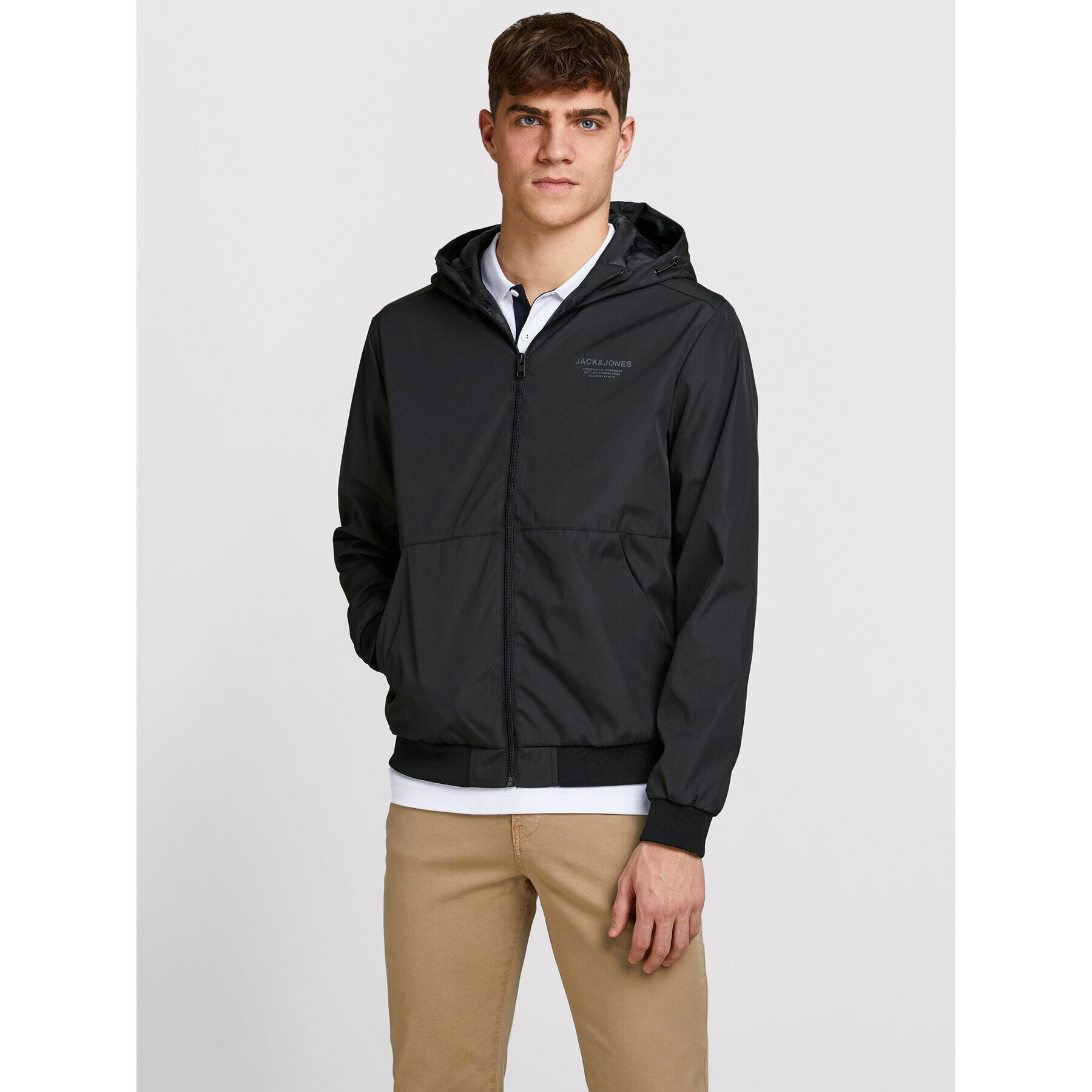 Jack&Jones Átmeneti kabát Seam 12182243 Fekete Regular Fit - Pepit.hu