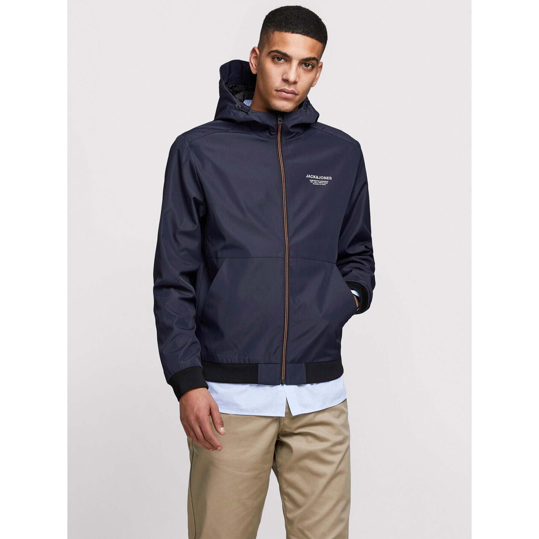 Jack&Jones Átmeneti kabát Seam 12182243 Sötétkék Regular Fit - Pepit.hu