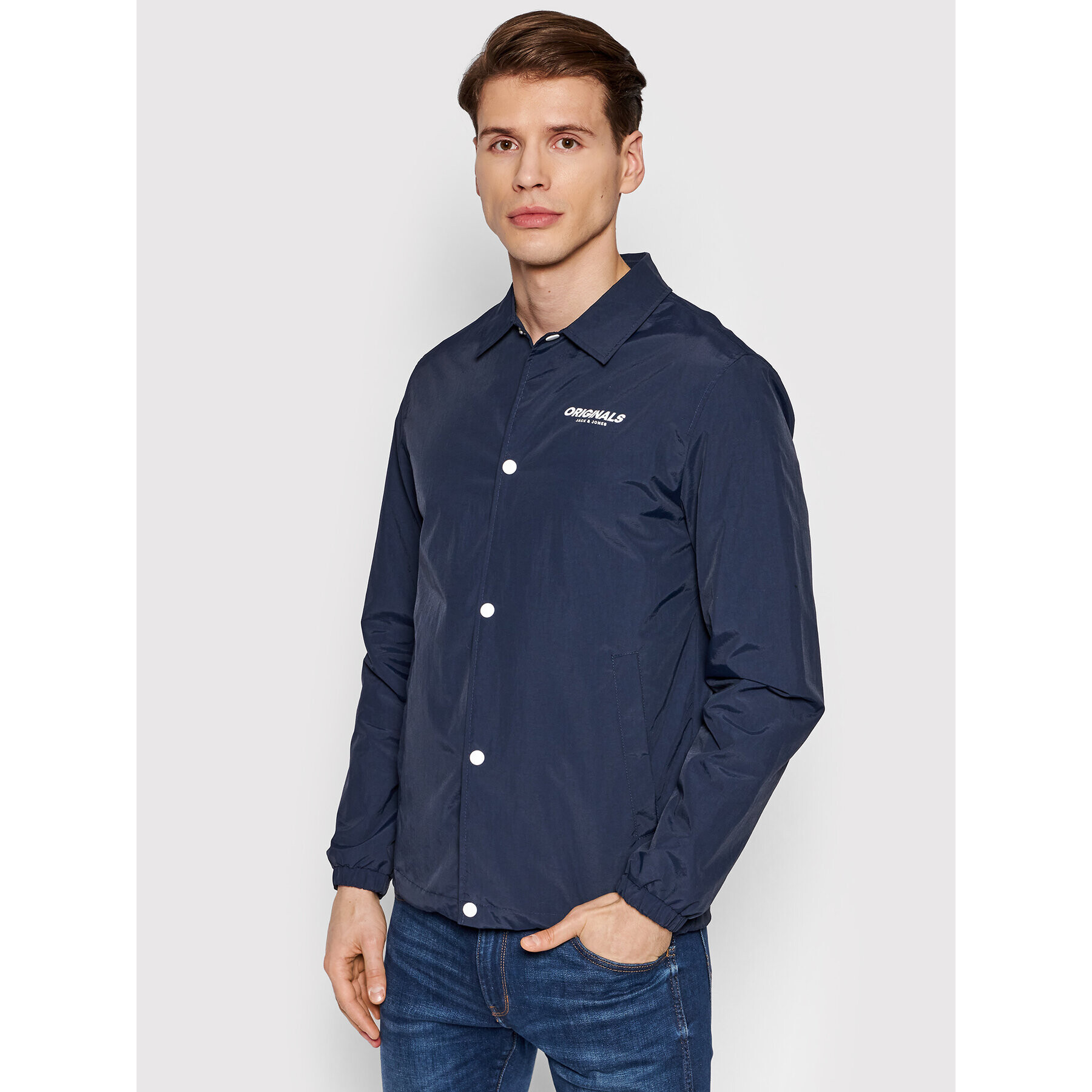 Jack&Jones Átmeneti kabát Tim Coach 12185009 Sötétkék Regular Fit - Pepit.hu