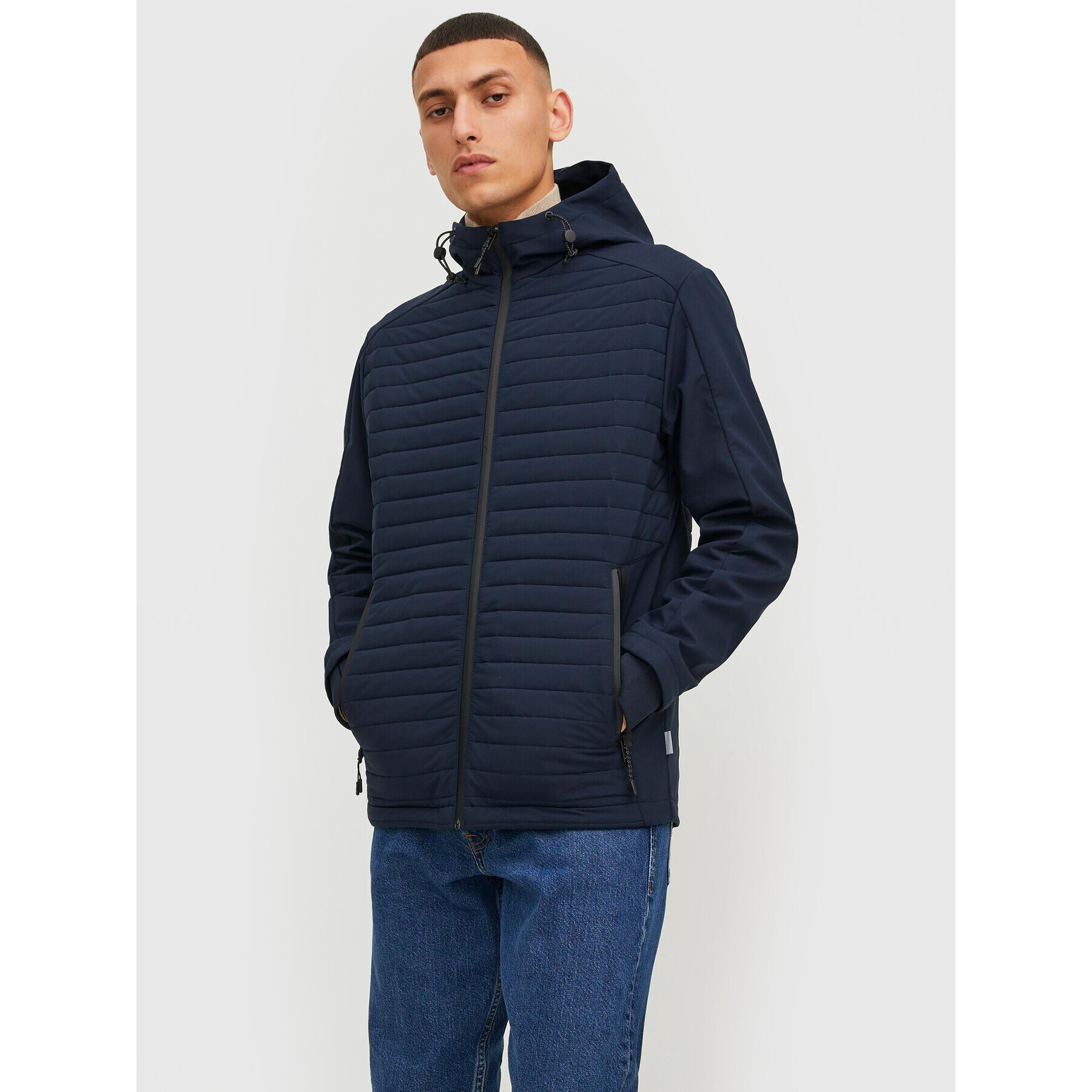 Jack&Jones Átmeneti kabát Toby 12215938 Sötétkék Regular Fit - Pepit.hu