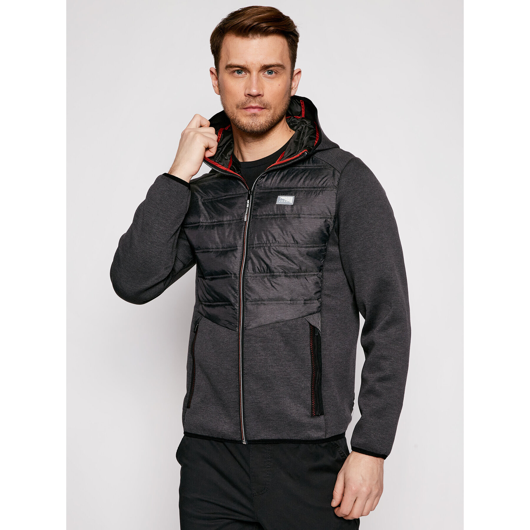 Jack&Jones Átmeneti kabát Toby Hybrid 12184739 Szürke Regular Fit - Pepit.hu