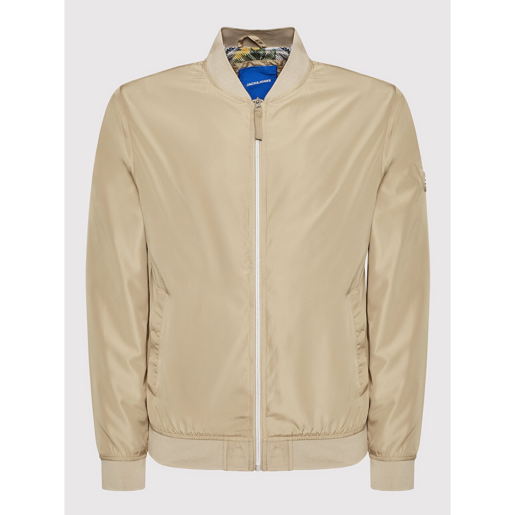 Jack&Jones Bomber dzseki Vegas 12171672 Bézs Regular Fit - Pepit.hu