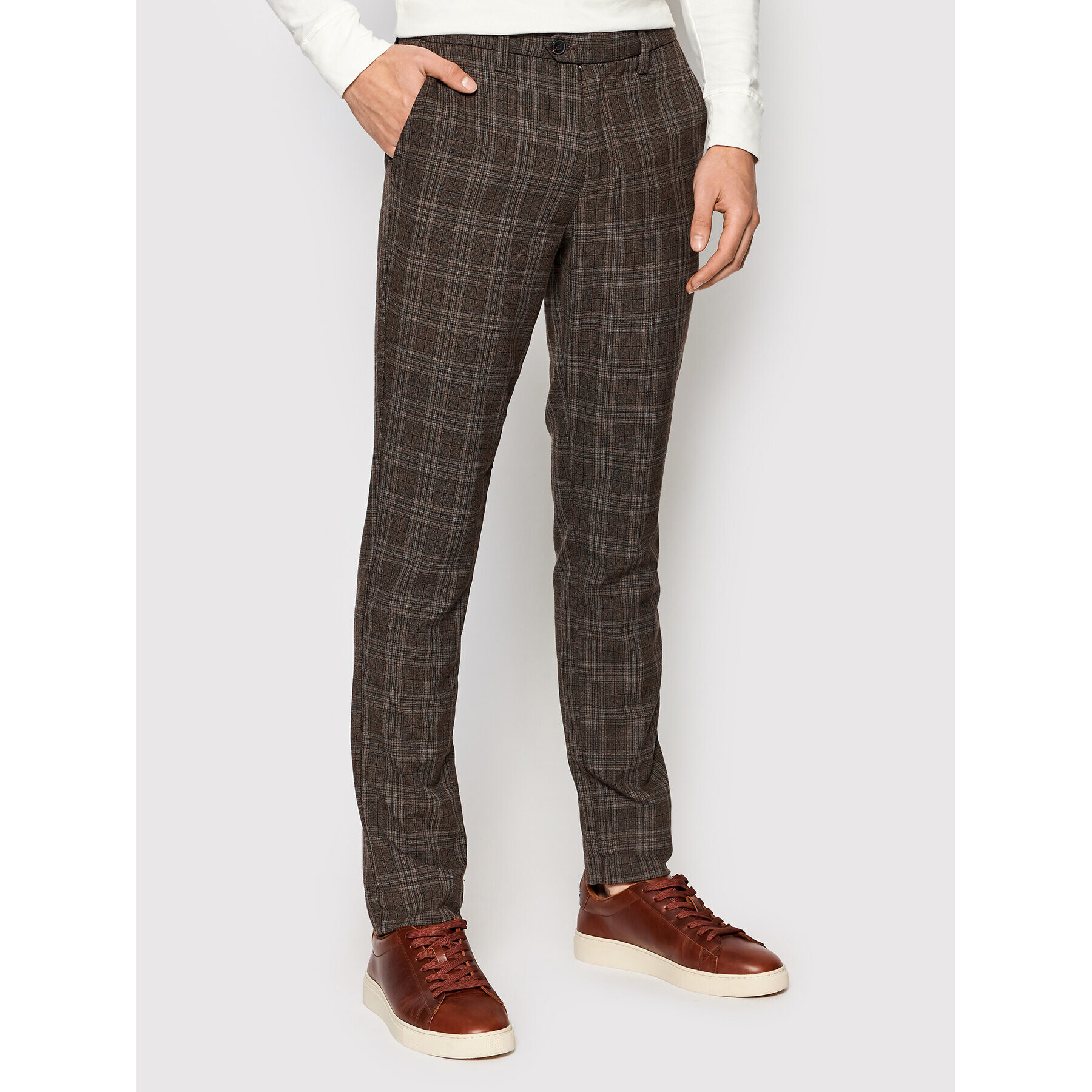 Jack&Jones Chinos Marco 12197041 Barna Slim Fit - Pepit.hu