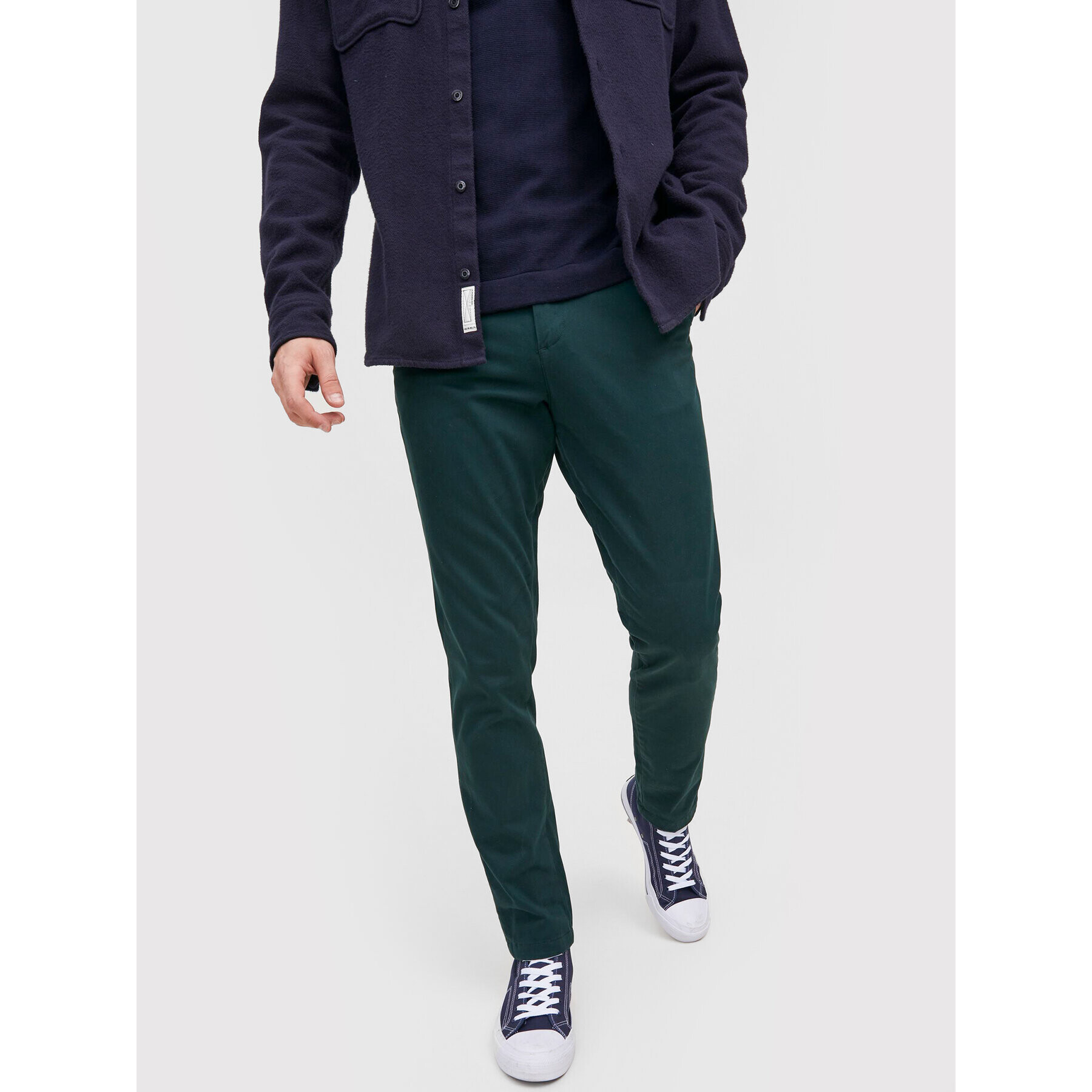 Jack&Jones Chinos Marco 12212137 Zöld Slim Fit - Pepit.hu