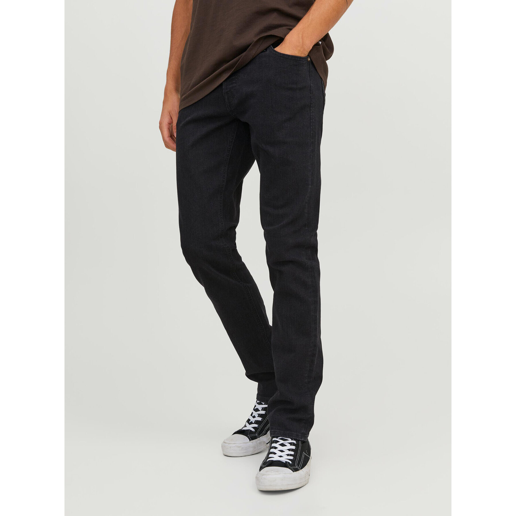 Jack&Jones Farmer 12246949 Fekete Slim Fit - Pepit.hu