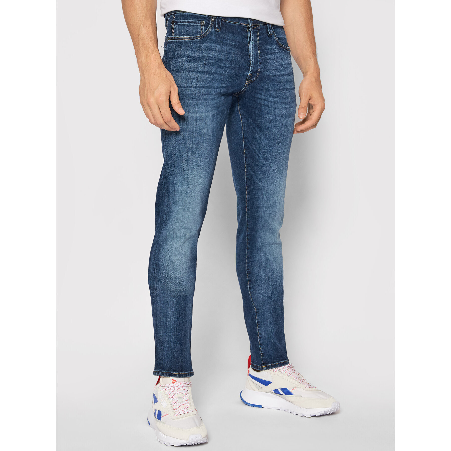 Jack&Jones Farmer Glenn 12133074 Sötétkék Slim Fit - Pepit.hu