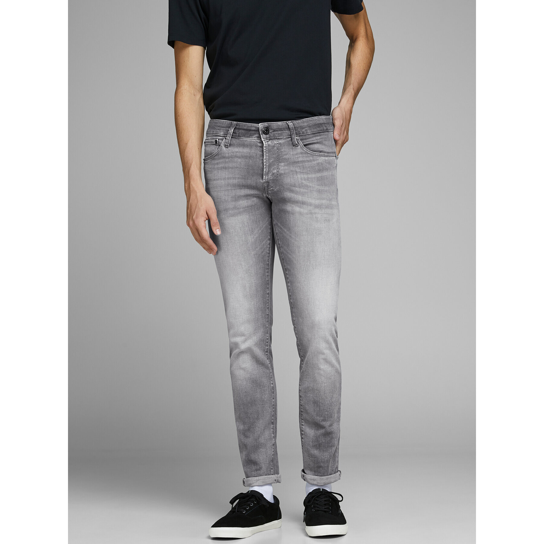 Jack&Jones Farmer Glenn 12147024 Szürke Slim Fit - Pepit.hu