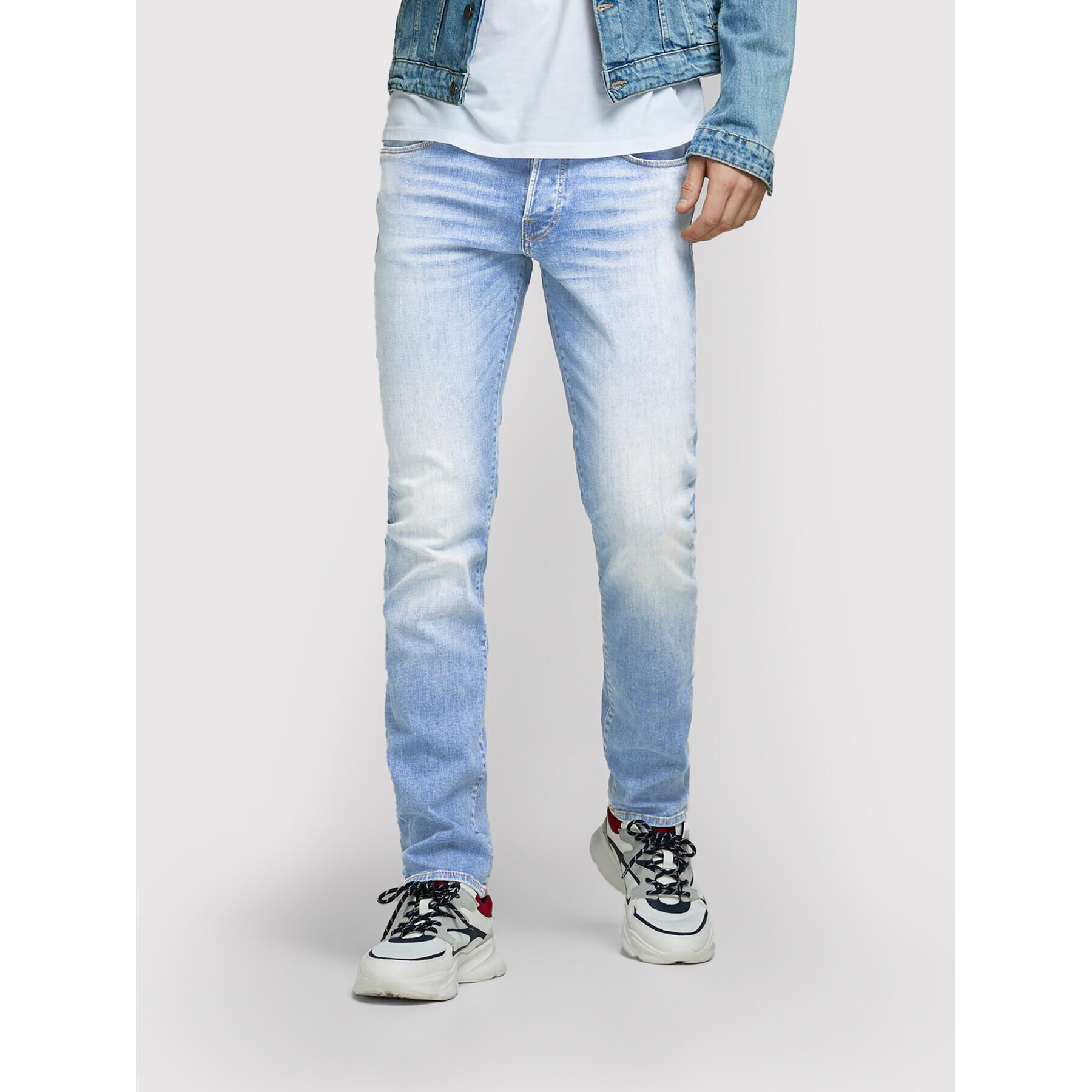 Jack&Jones Farmer Glenn 12168694 Kék Slim Fit - Pepit.hu