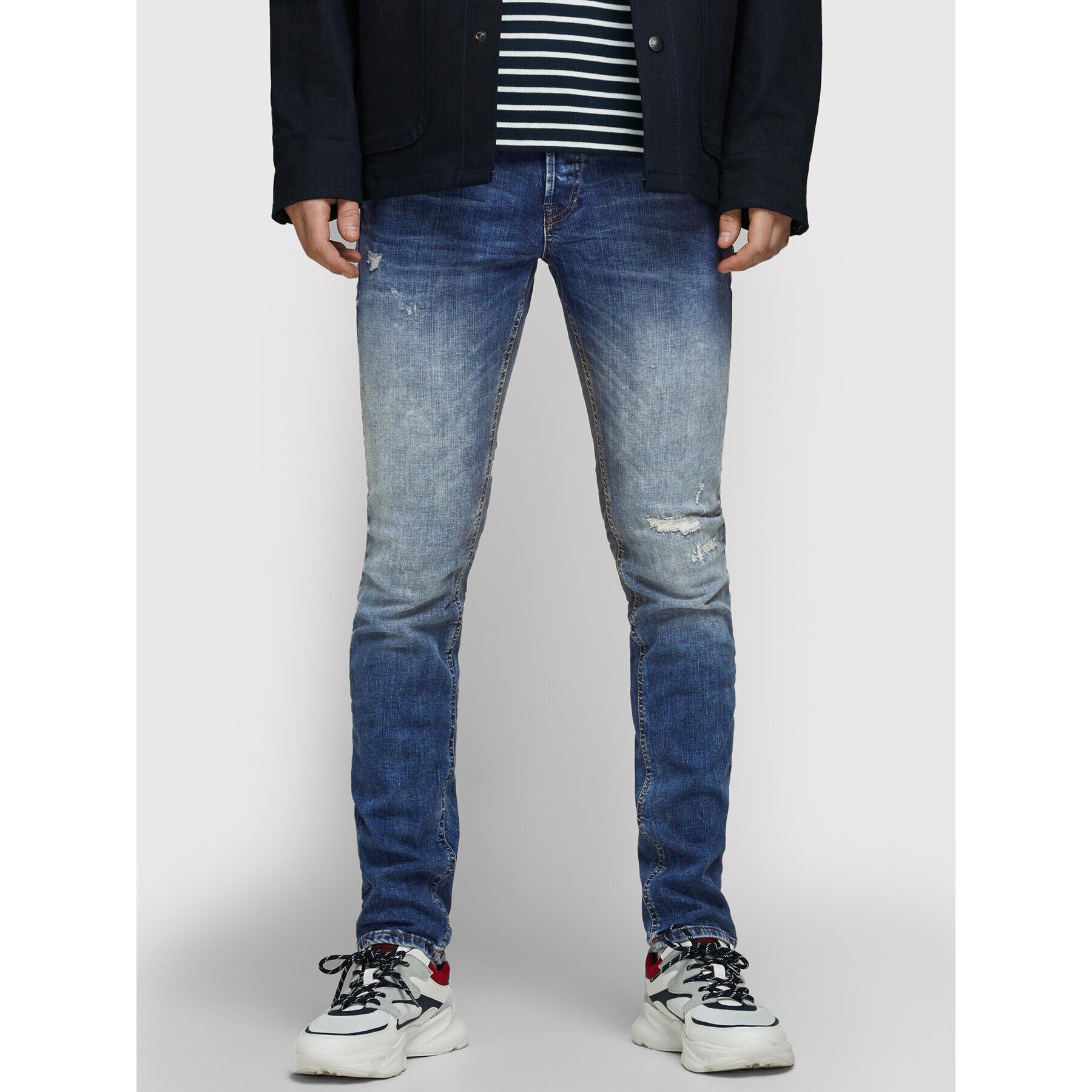 Jack&Jones Farmer Glenn 12168932 Kék Slim Fit - Pepit.hu