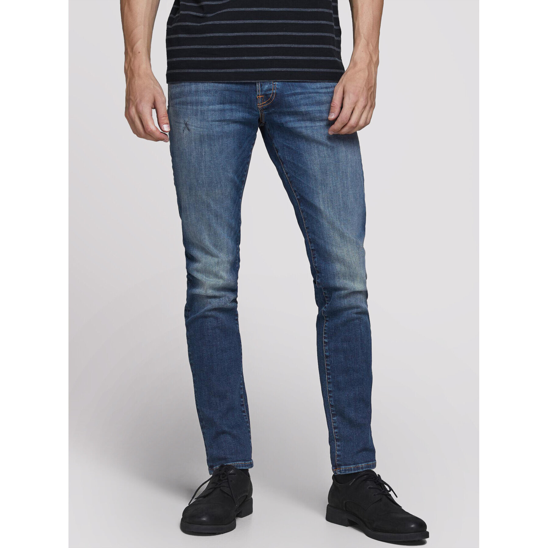 Jack&Jones Farmer Glenn 12175888 Sötétkék Slim Fit - Pepit.hu