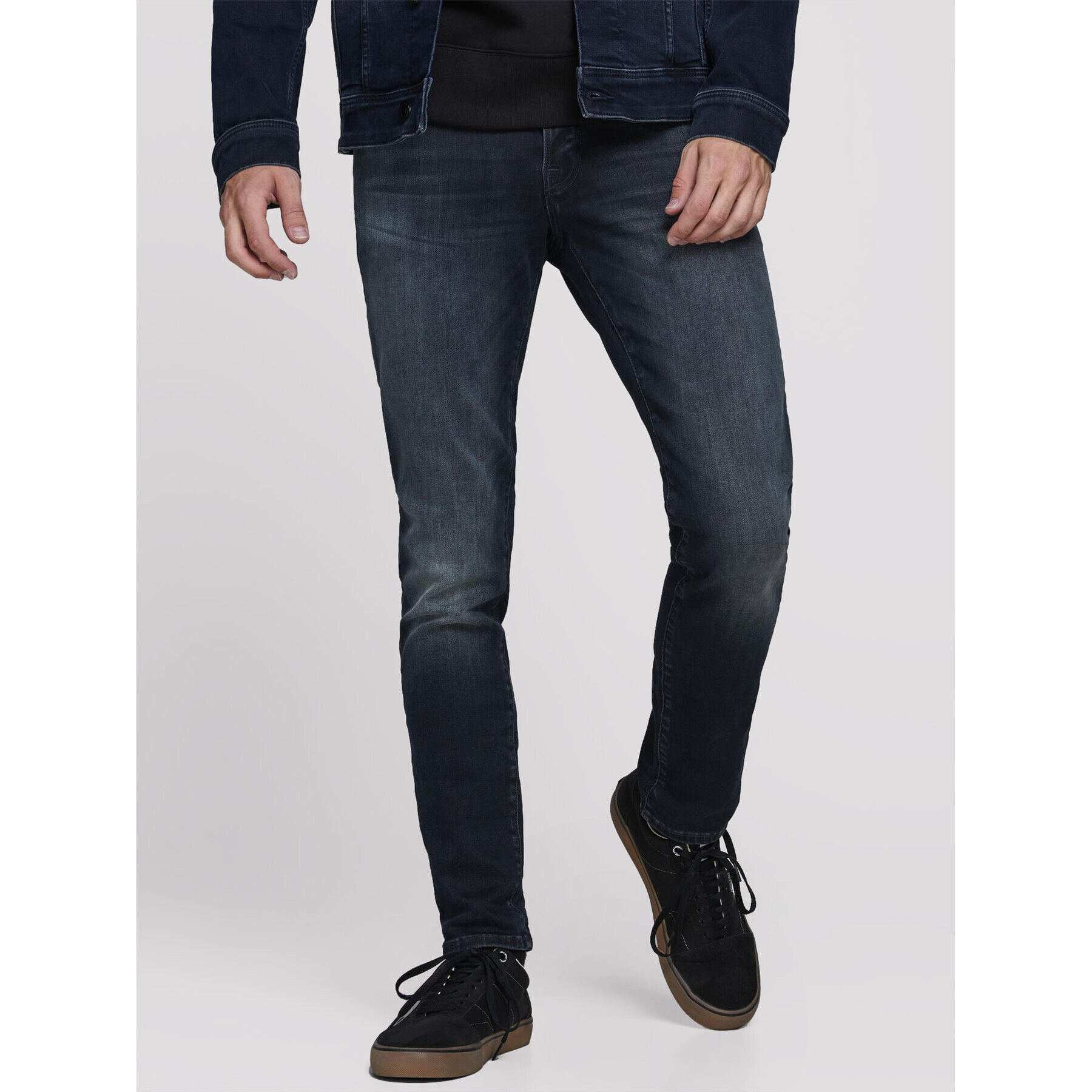 Jack&Jones Farmer Glenn 12175893 Sötétkék Slim Fit - Pepit.hu