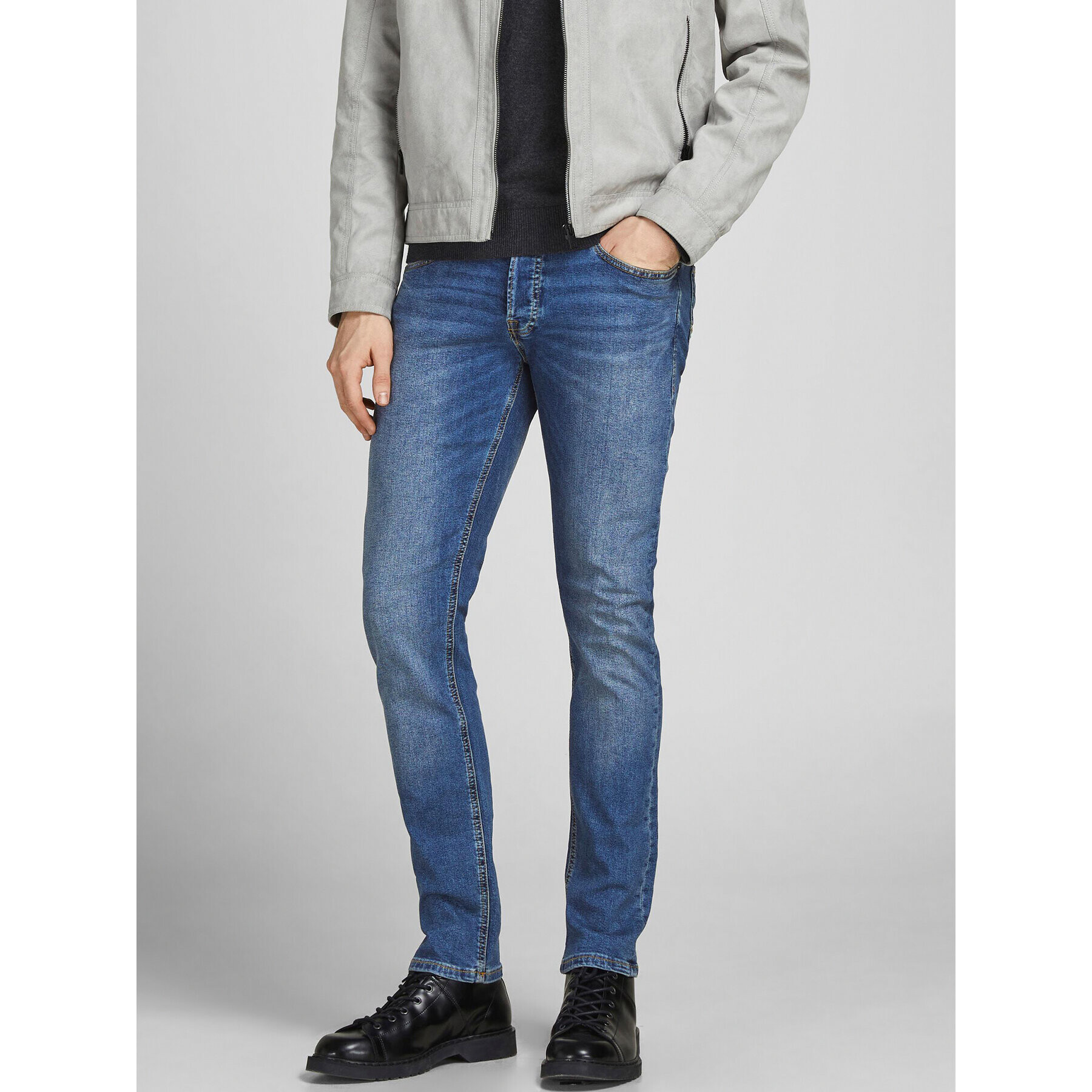 Jack&Jones Farmer Glenn 12184473 Kék Slim Fit - Pepit.hu